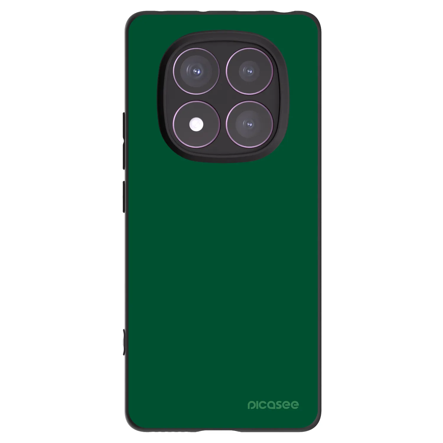 Picasee silikonowe czarne etui na Xiaomi Redmi Note 14 Pro 4G - Green Gleam