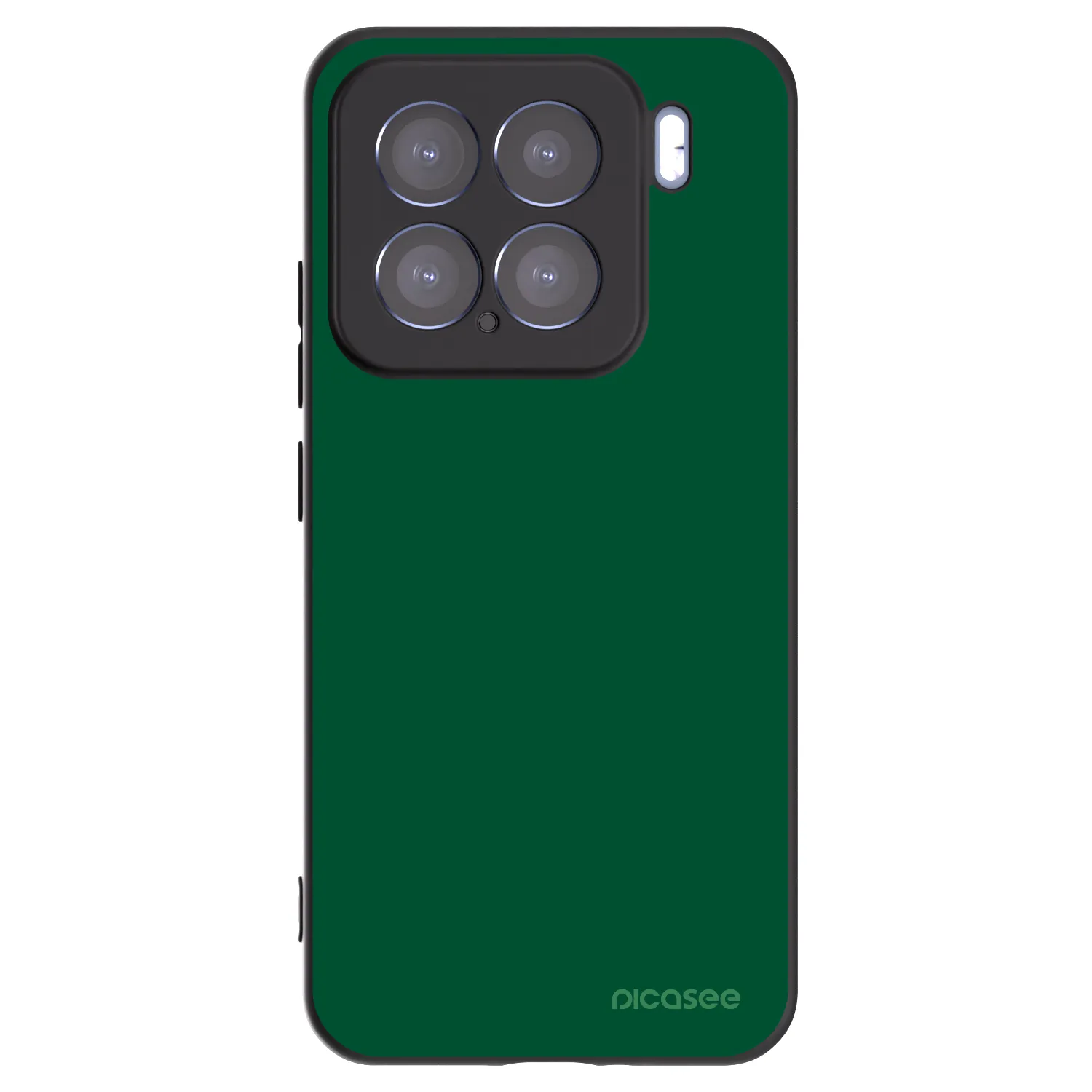 Picasee silikonowe czarne etui na Xiaomi 15 - Green Gleam