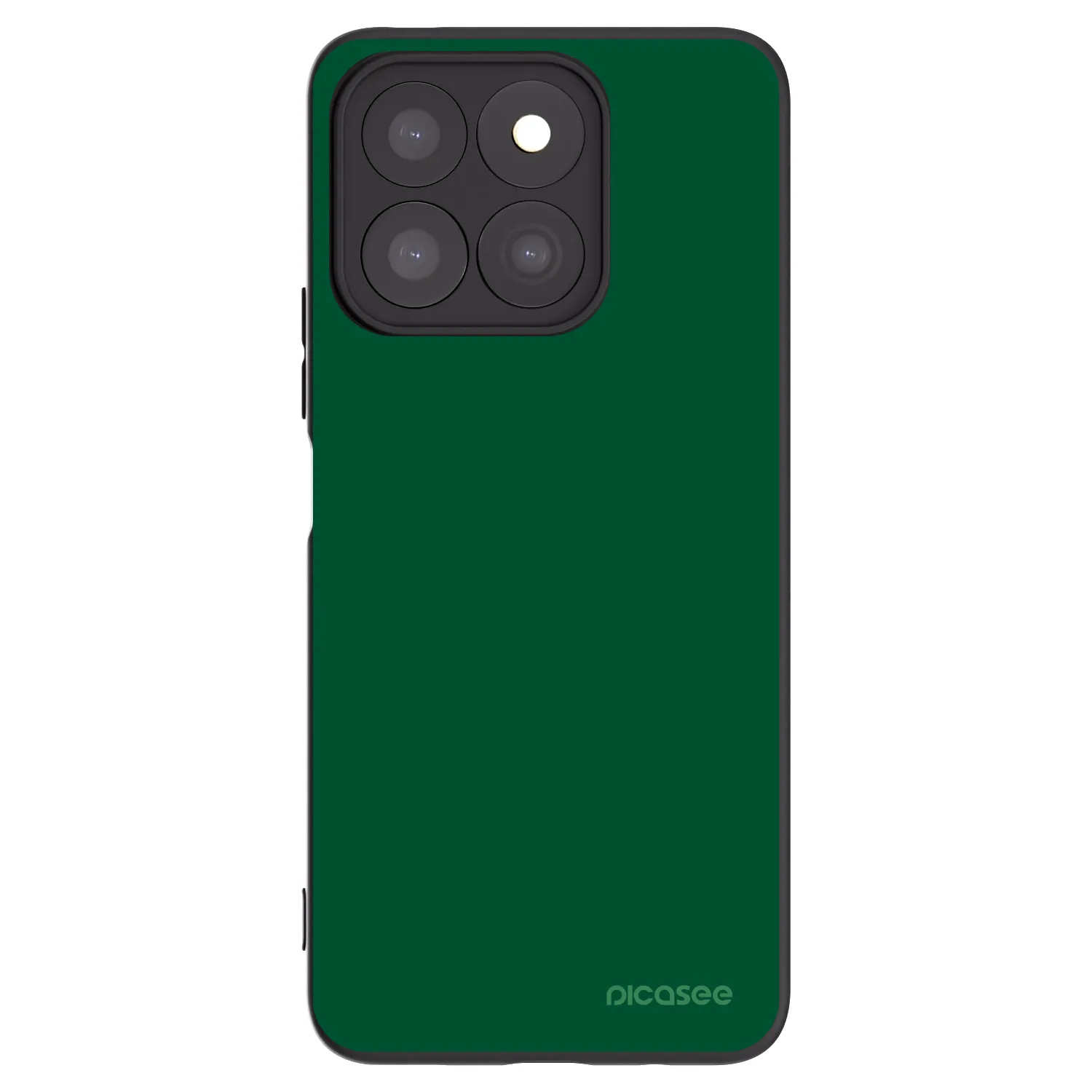 Picasee silikonowe czarne etui na Honor X8c - Green Gleam