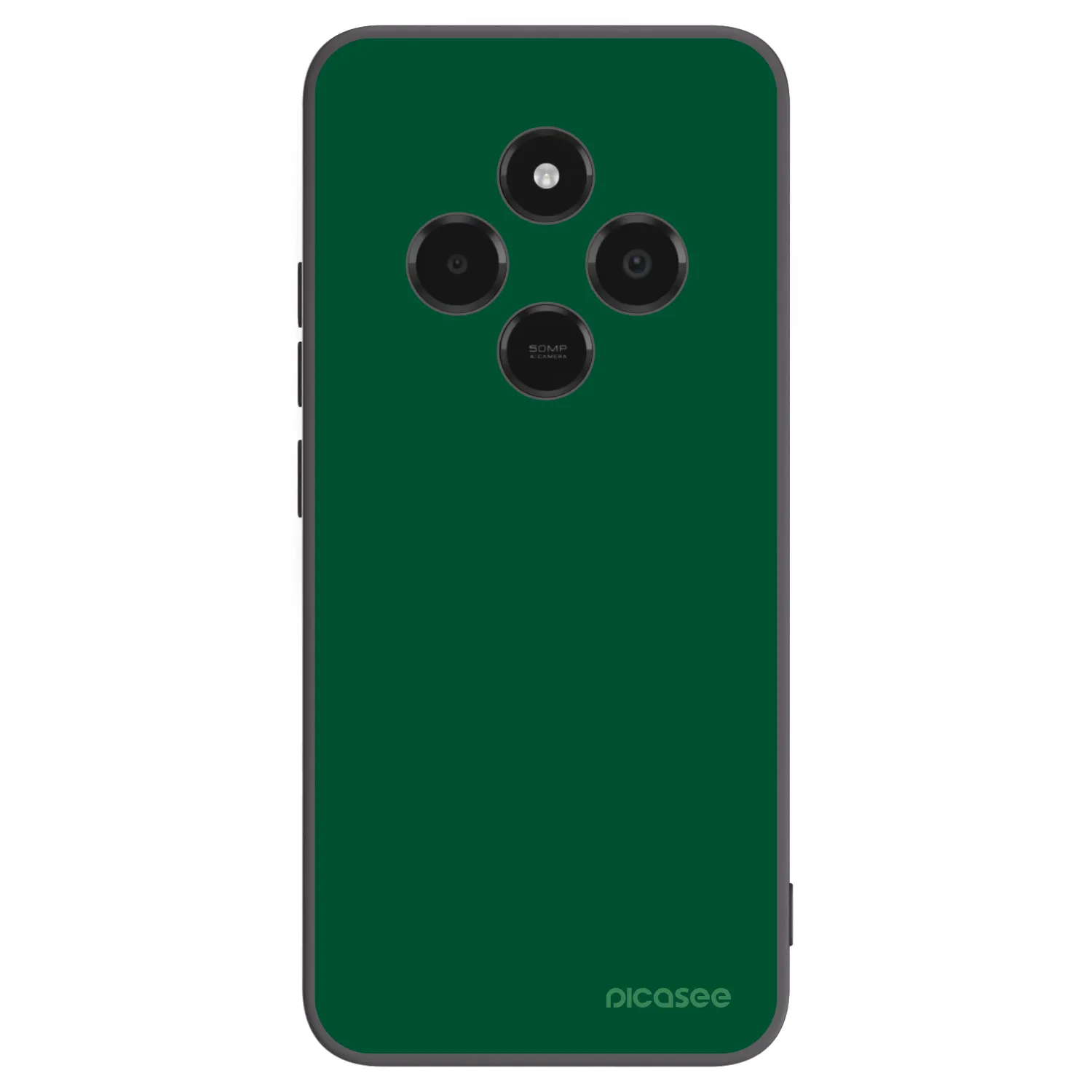 Picasee silikonowe czarne etui na Xiaomi Poco C75 - Green Gleam
