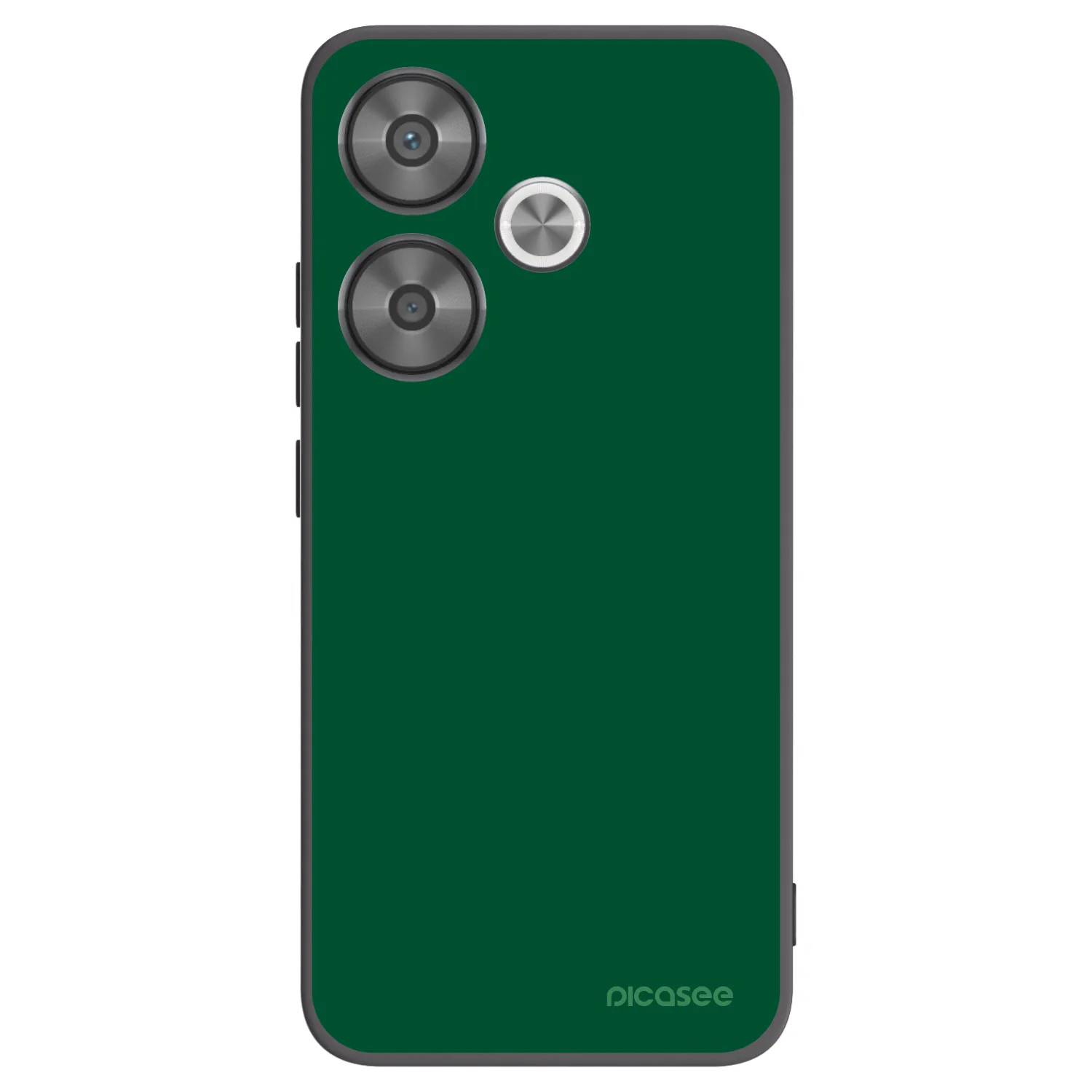 Picasee silikonowe czarne etui na Xiaomi Poco F6 - Green Gleam