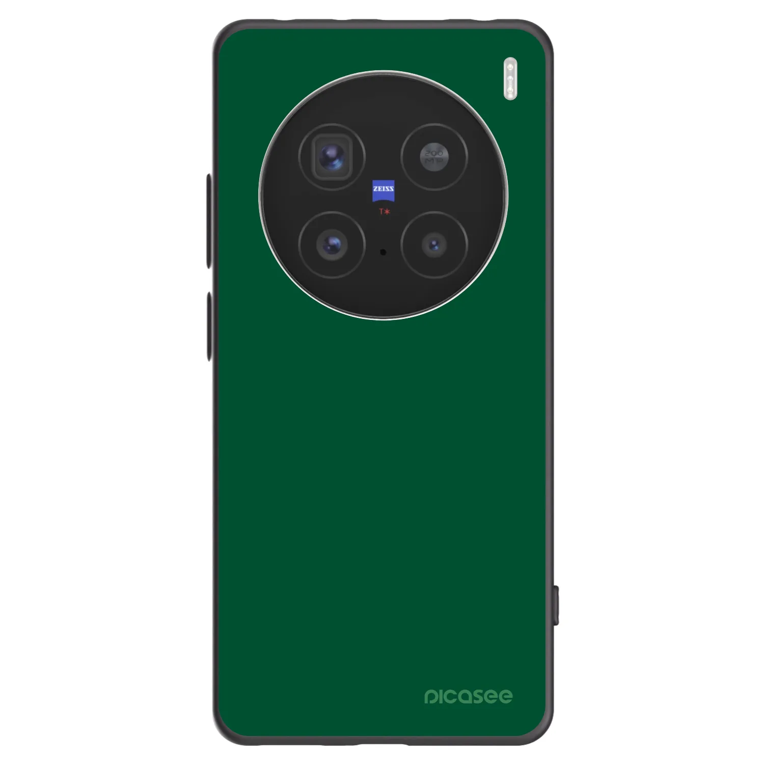 Picasee silikonowe czarne etui na Vivo X200 Pro - Green Gleam