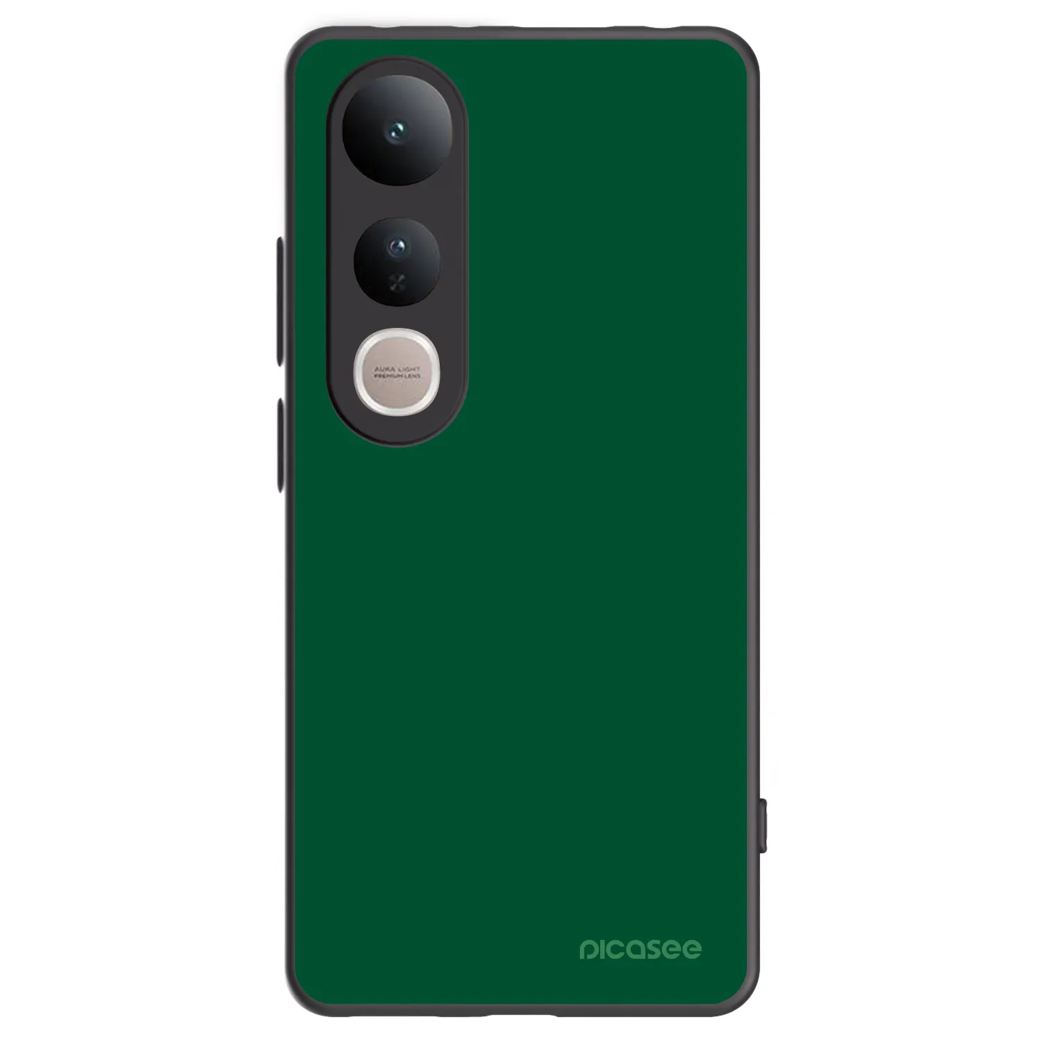 Picasee silikonowe czarne etui na Vivo V50 Lite 5G - Green Gleam