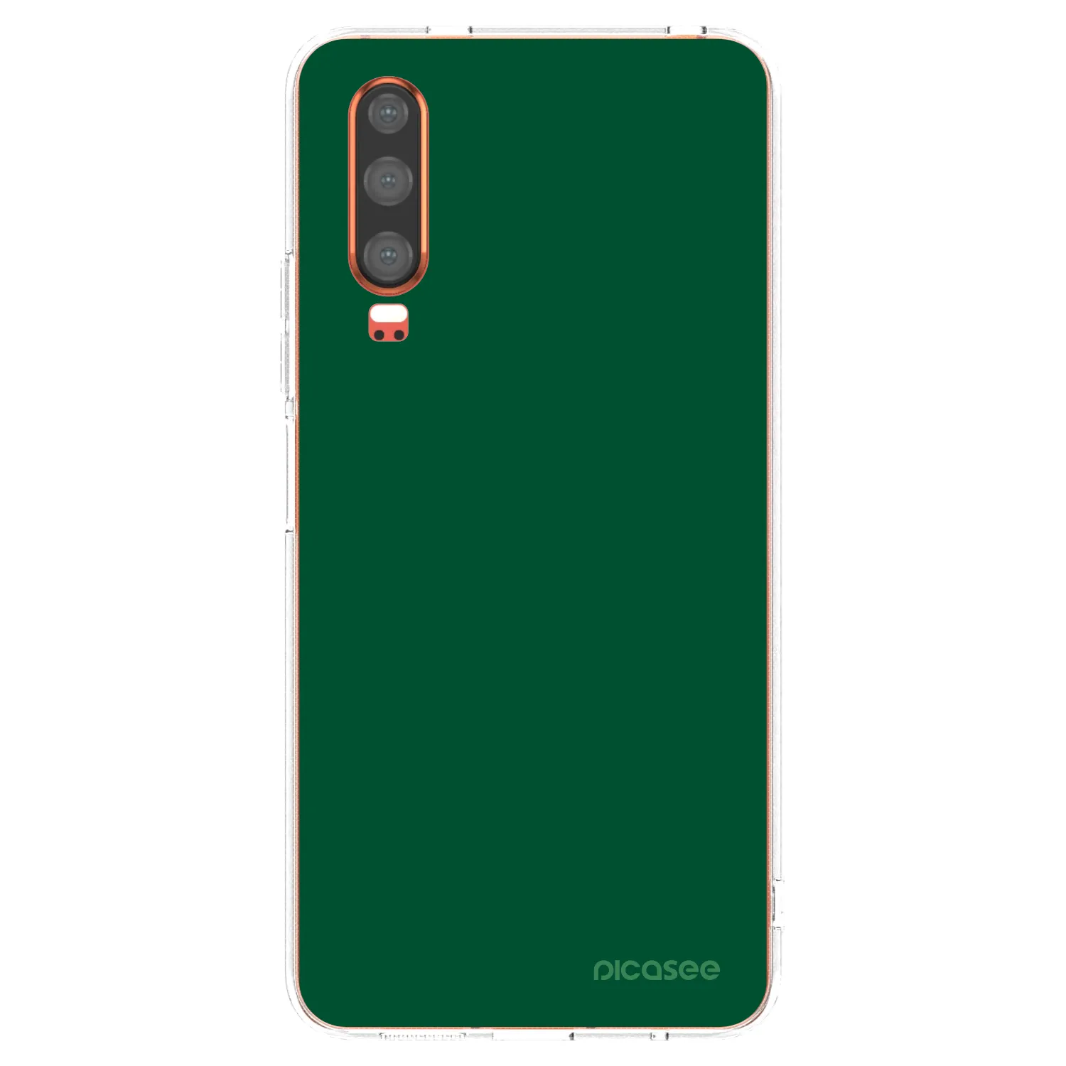 Picasee silikonowe przeźroczyste etui na Huawei P30 - Green Gleam