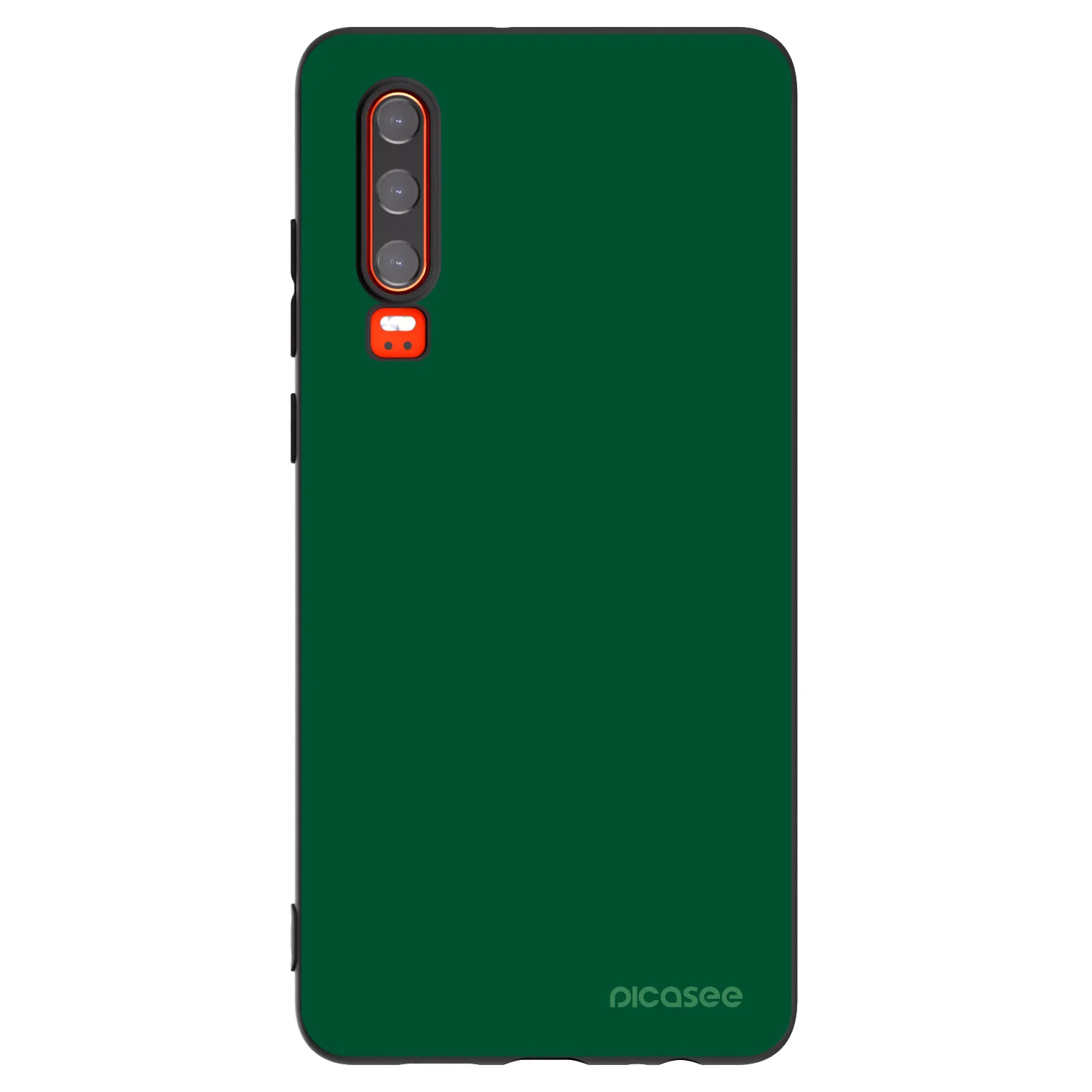 Picasee silikonowe czarne etui na Huawei P30 - Green Gleam