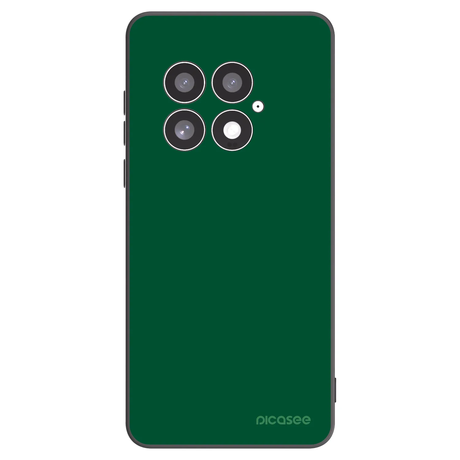 Picasee silikonowe czarne etui na OnePlus 13 5G - Green Gleam