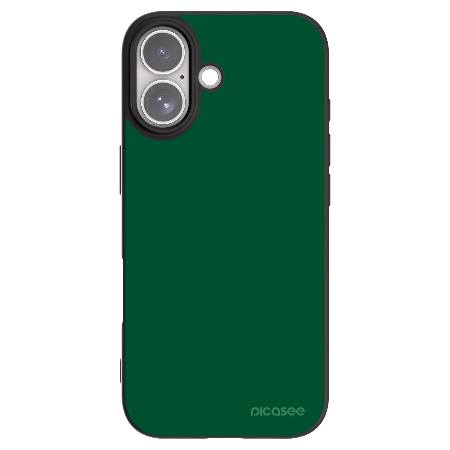 Picasee silikonowe czarne etui na Apple iPhone 17 - Green Gleam