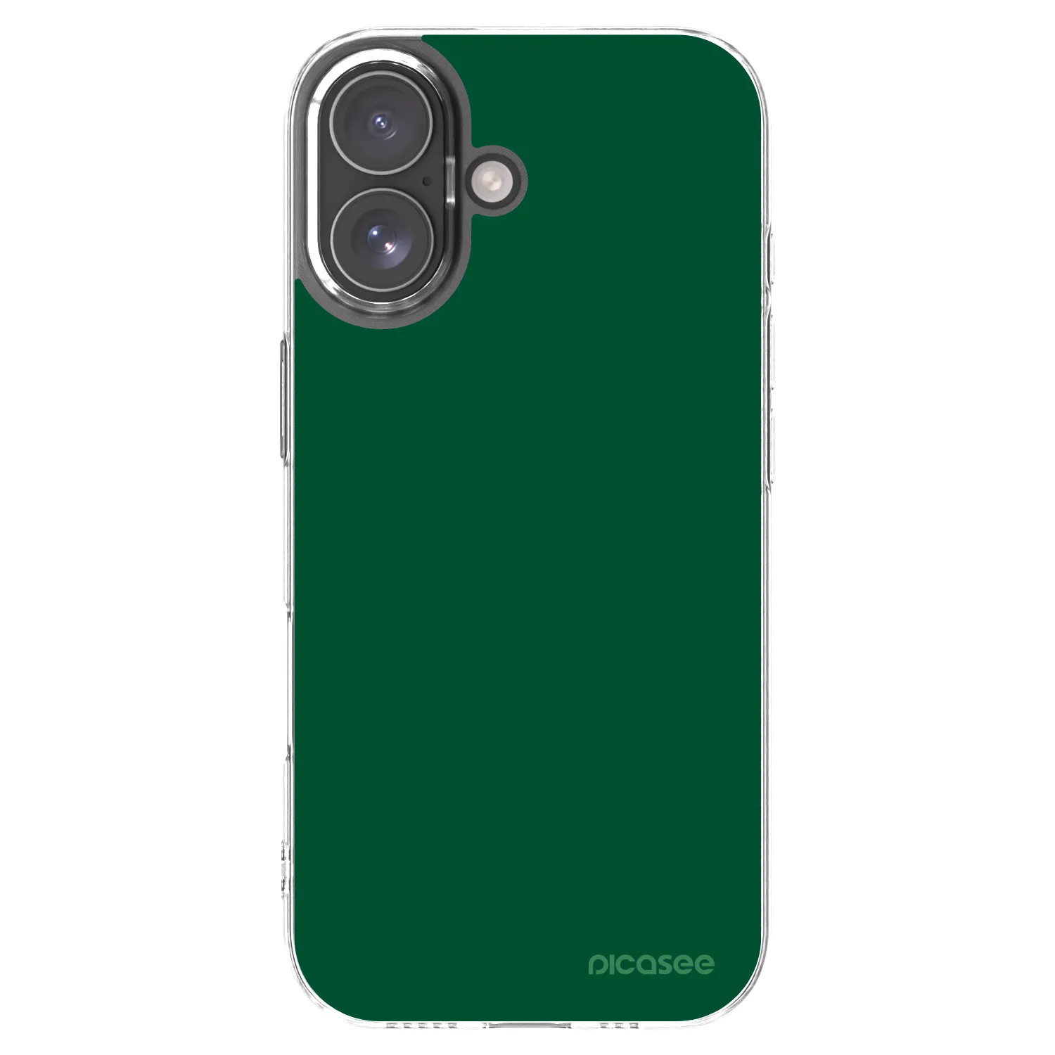 Picasee silikonowe przeźroczyste etui na Apple iPhone 17 - Green Gleam