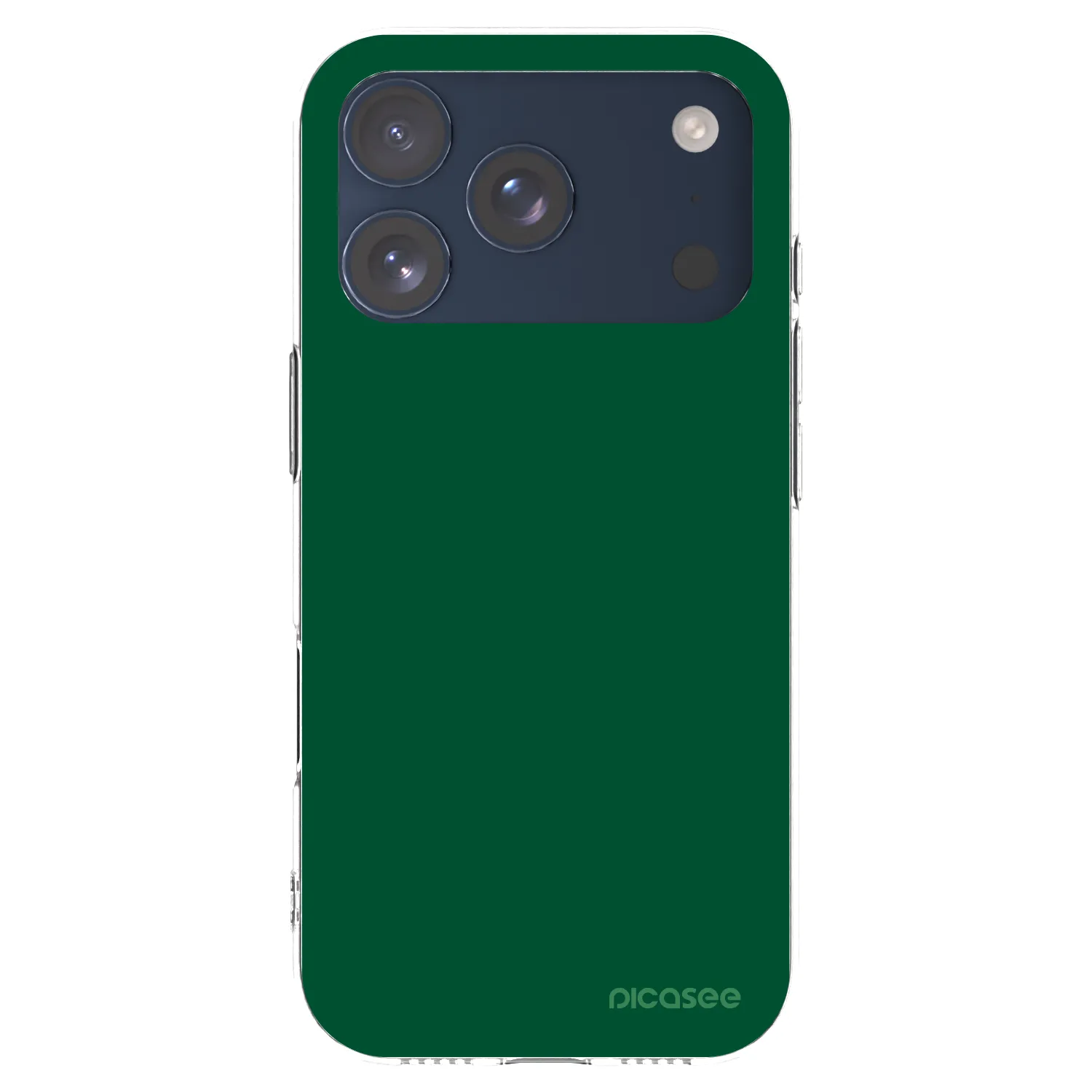 Picasee silikonowe przeźroczyste etui na Apple iPhone 17 Pro - Green Gleam