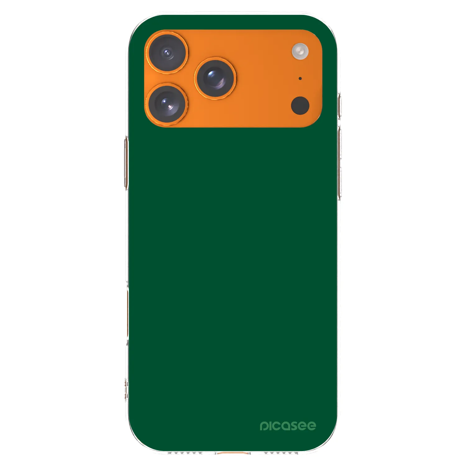 Picasee silikonowe przeźroczyste etui na Apple iPhone 17 Pro Max - Green Gleam