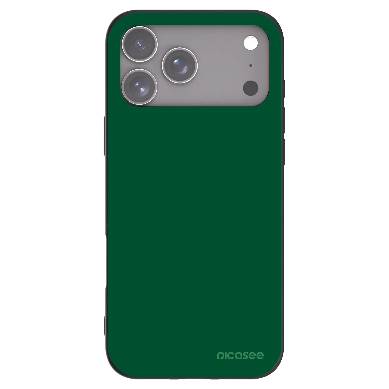 Picasee silikonowe czarne etui na Apple iPhone 17 Pro Max - Green Gleam