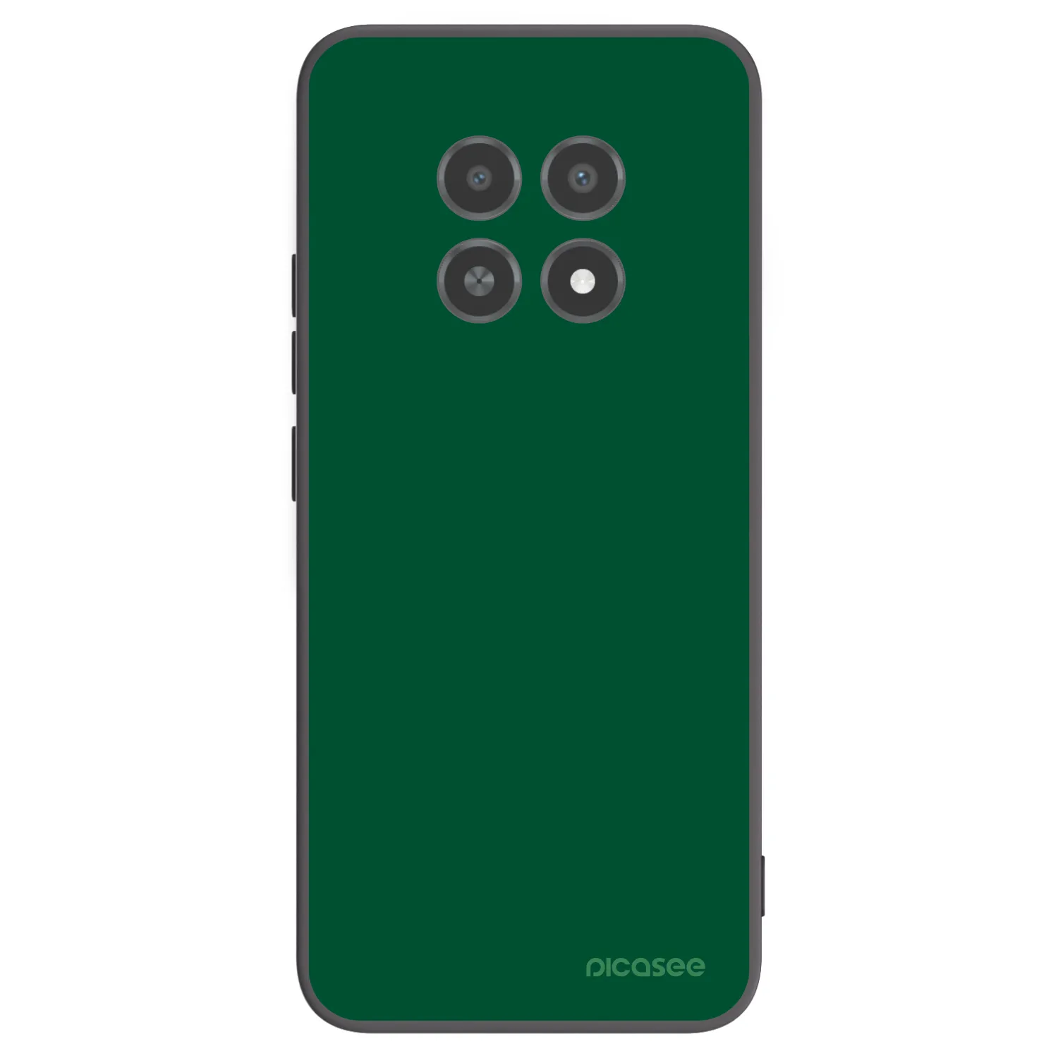 Picasee silikonowe czarne etui na Realme 12X - Green Gleam