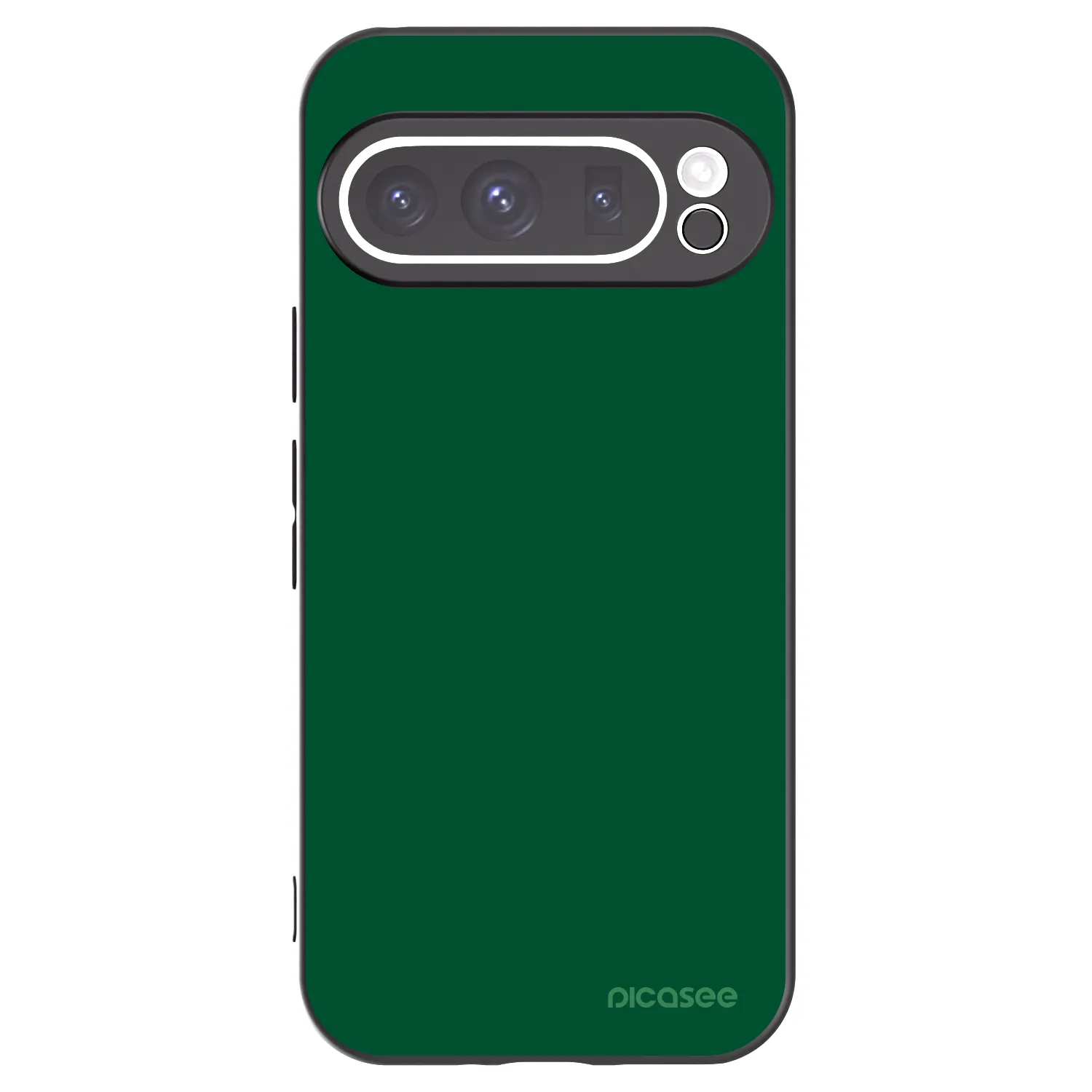 Picasee silikonowe czarne etui na Google Pixel 9 Pro XL - Green Gleam