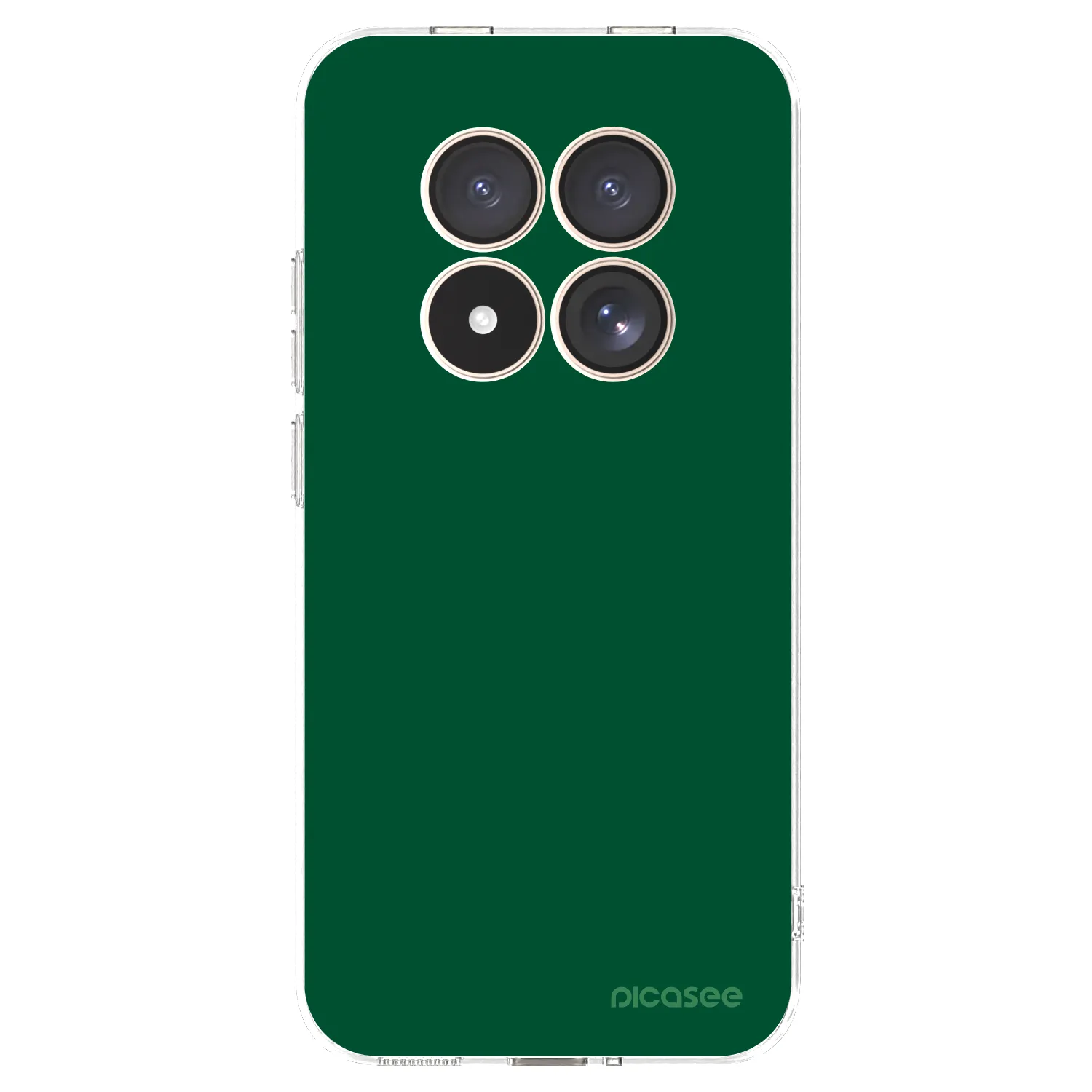 Picasee silikonowe przeźroczyste etui na Xiaomi Redmi Note 15 Pro 4G - Green Gleam