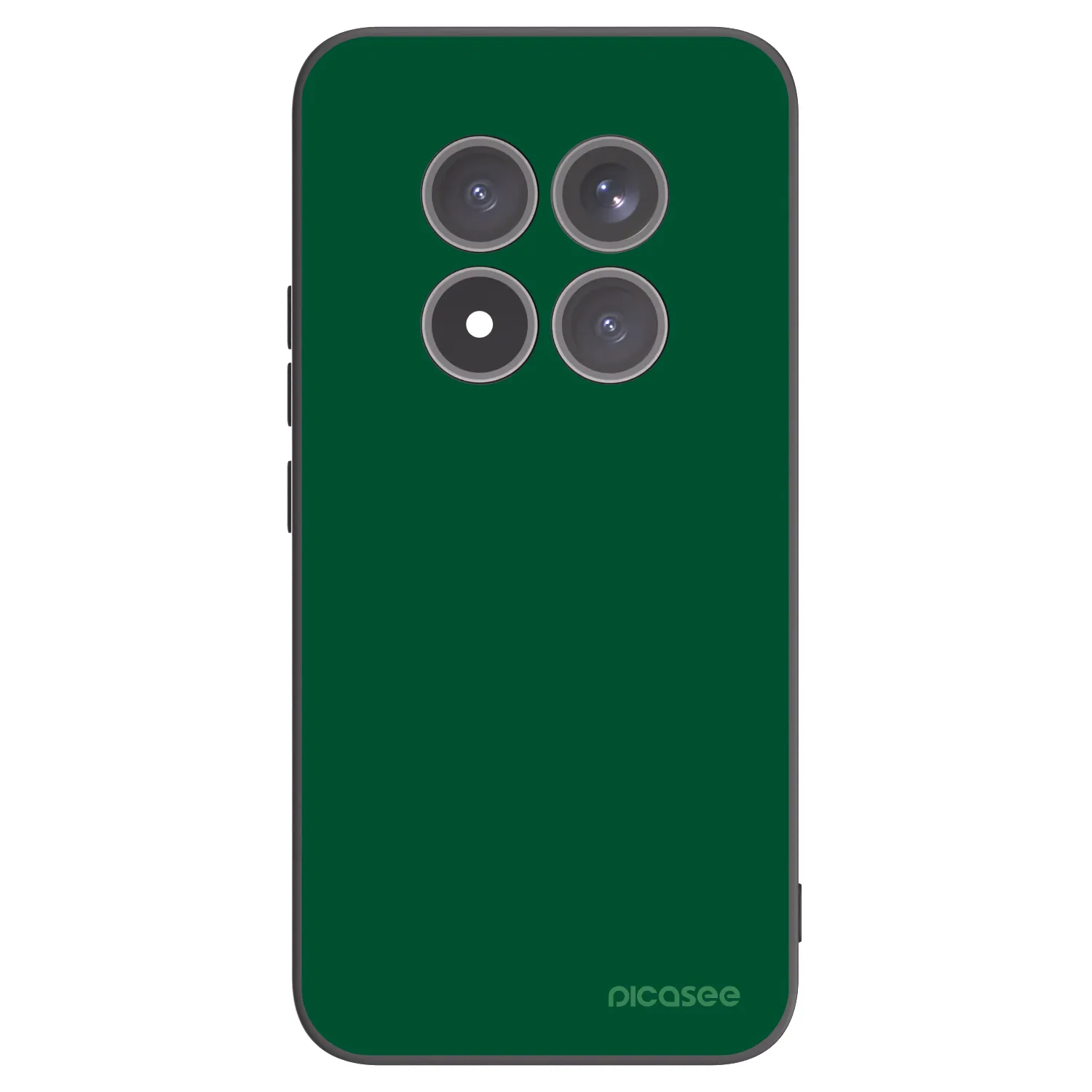 Picasee silikonowe czarne etui na Xiaomi Redmi Note 15 Pro+ - Green Gleam