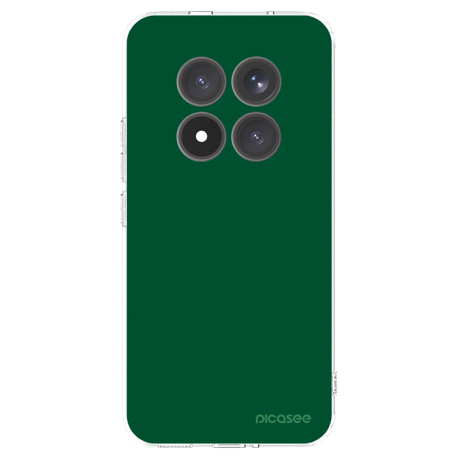 Picasee silikonowe przeźroczyste etui na Xiaomi Redmi Note 15 Pro+ - Green Gleam