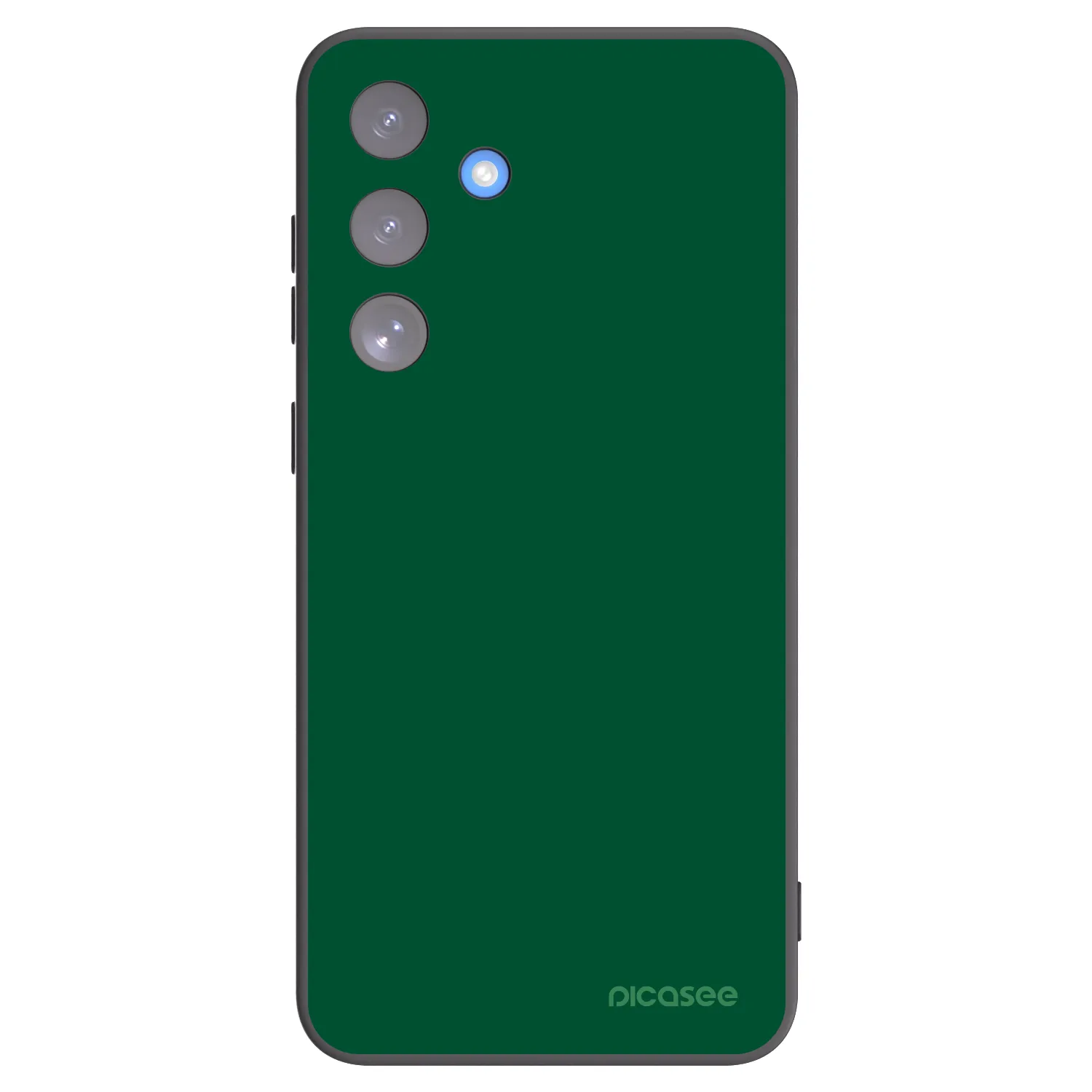 Picasee silikonowe czarne etui na Samsung Galaxy S25 FE 5G - Green Gleam