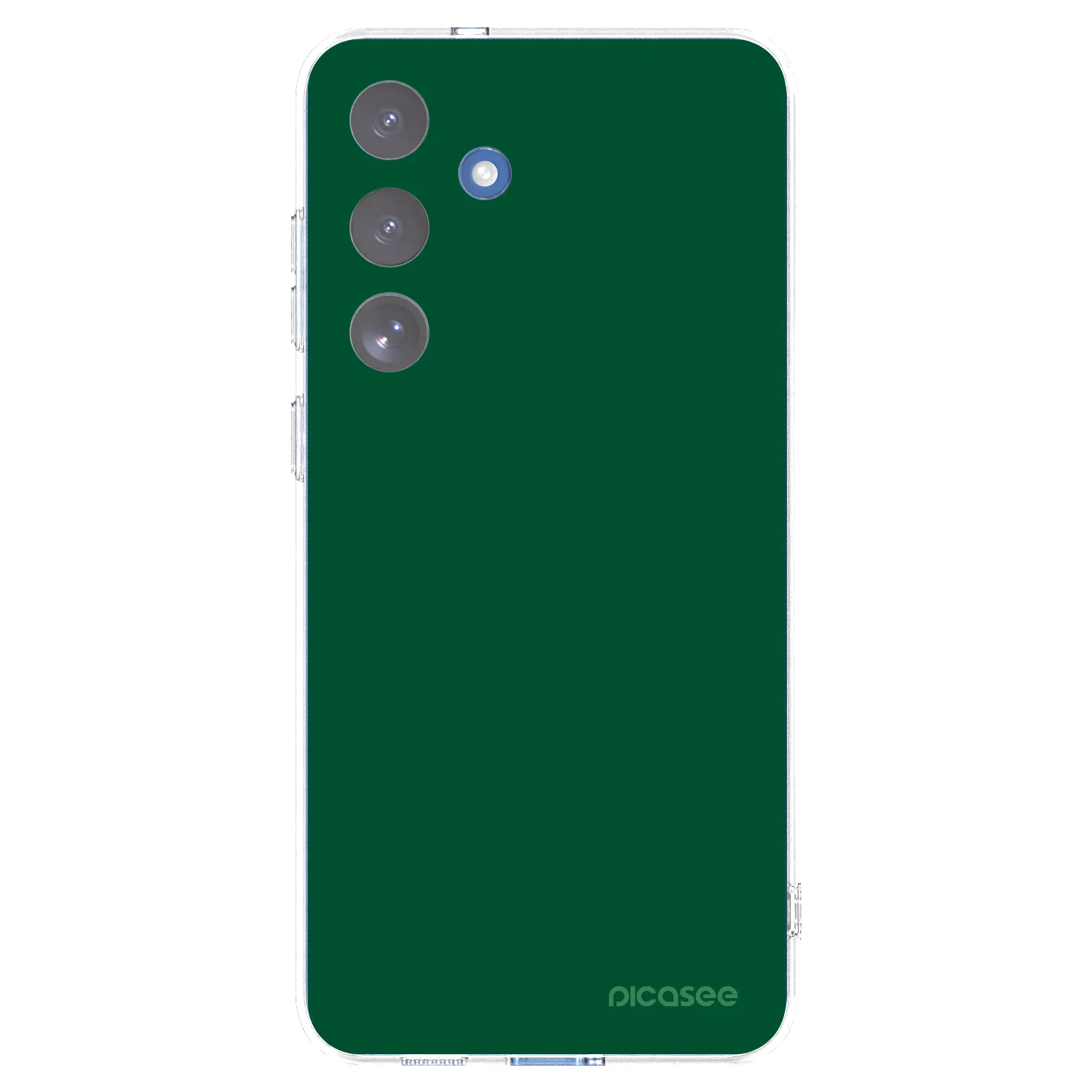 Picasee silikonowe przeźroczyste etui na Samsung Galaxy S25 FE 5G - Green Gleam