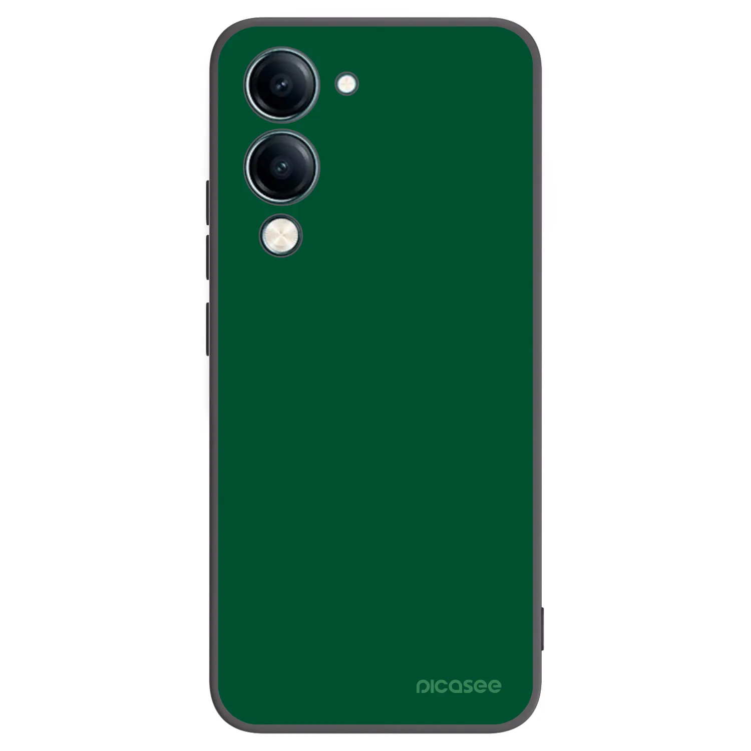 Picasee silikonowe czarne etui na Vivo Y29s 5G - Green Gleam