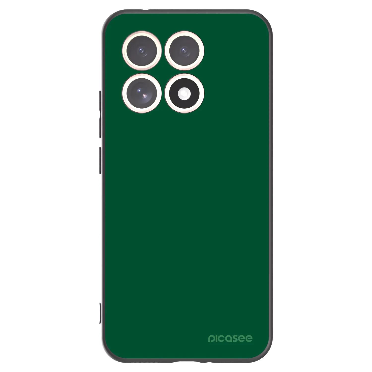 Picasee silikonowe czarne etui na Xiaomi 15T - Green Gleam