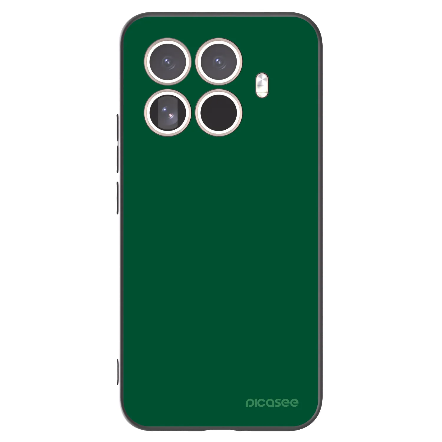 Picasee silikonowe czarne etui na Xiaomi 15T Pro - Green Gleam