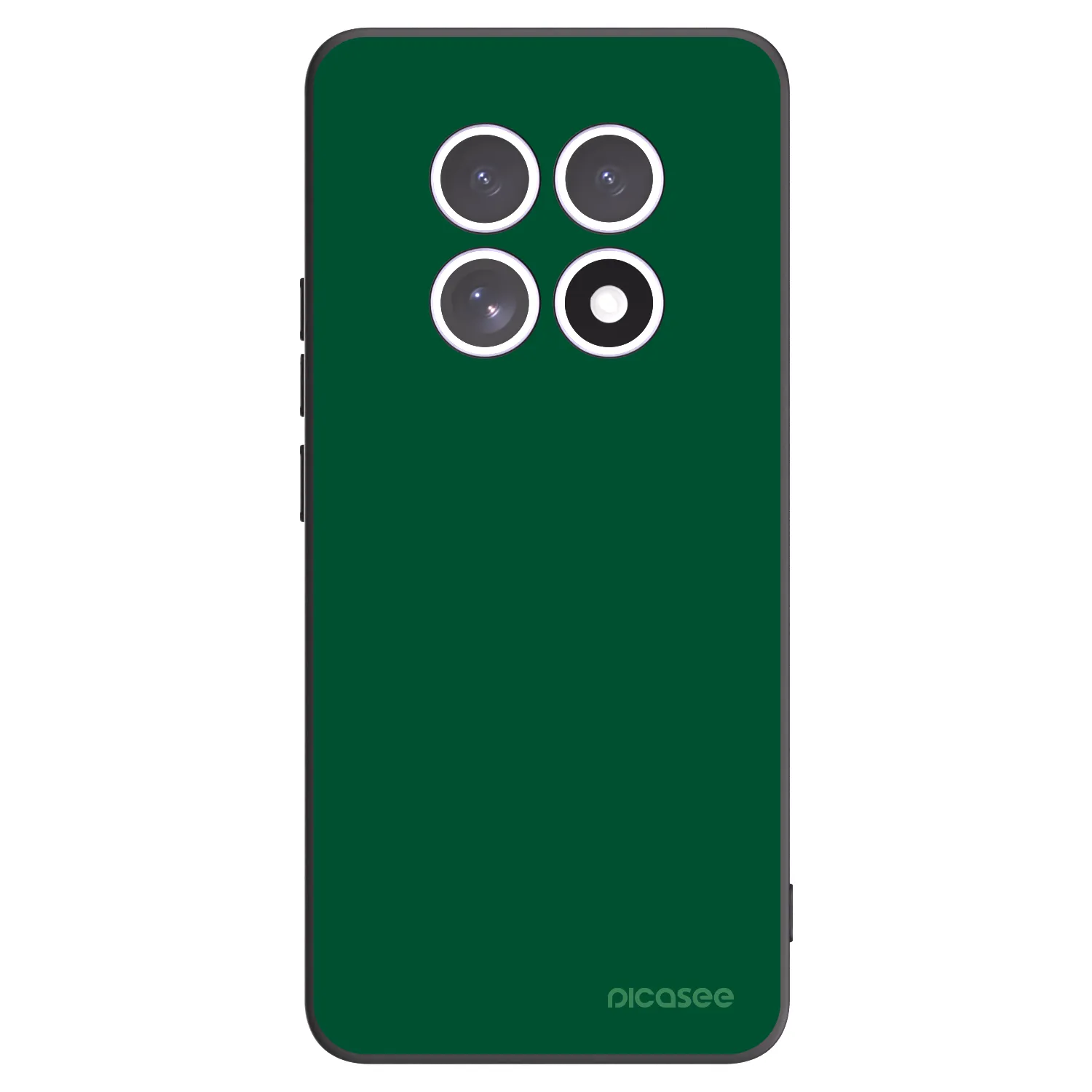 Picasee silikonowe czarne etui na Xiaomi Redmi Note 15 4G - Green Gleam