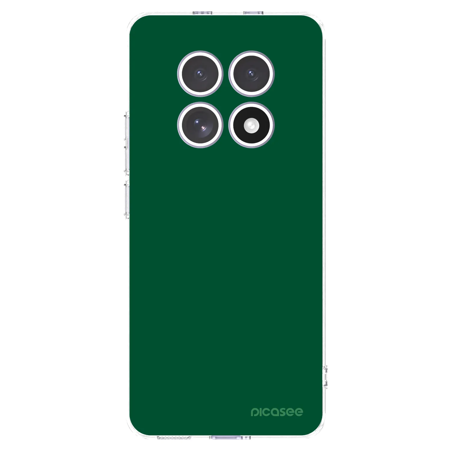 Picasee silikonowe przeźroczyste etui na Xiaomi Redmi Note 15 4G - Green Gleam