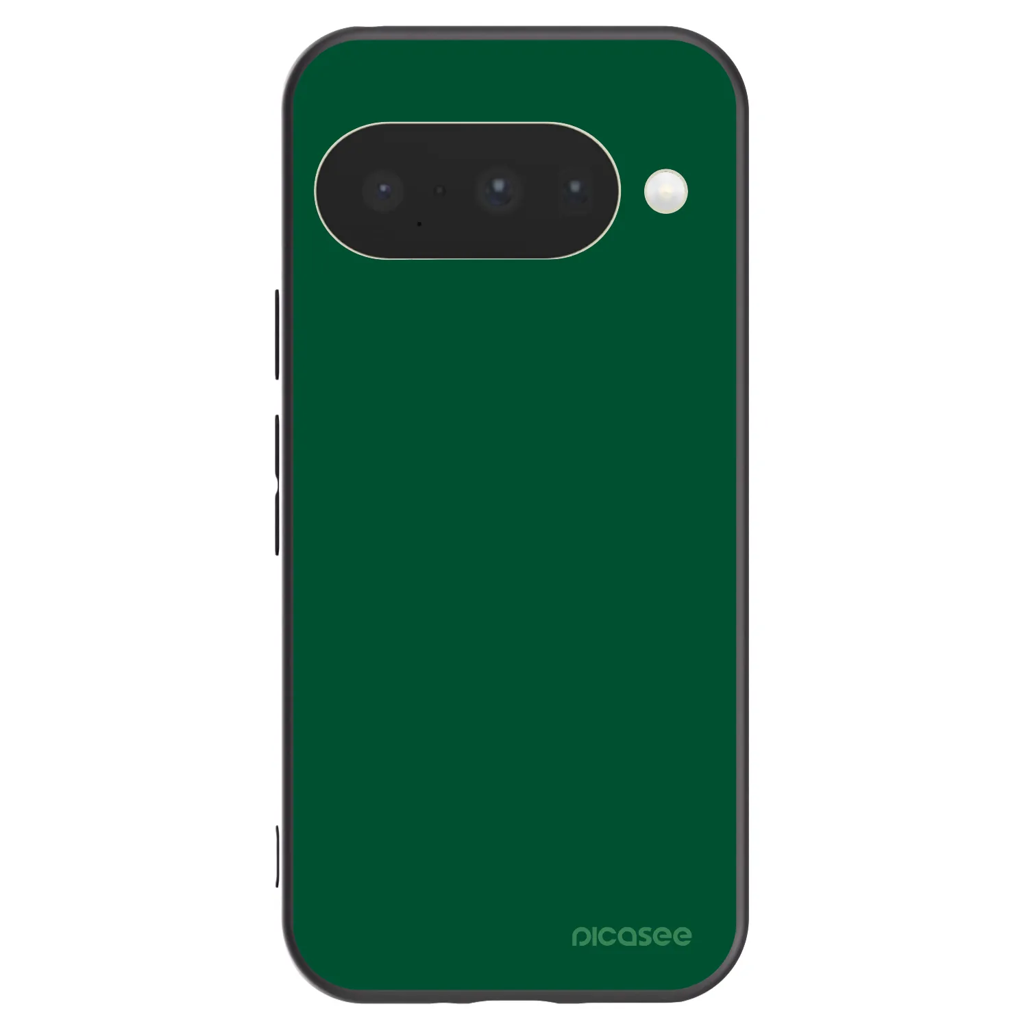 Picasee silikonowe czarne etui na Google Pixel 10 - Green Gleam