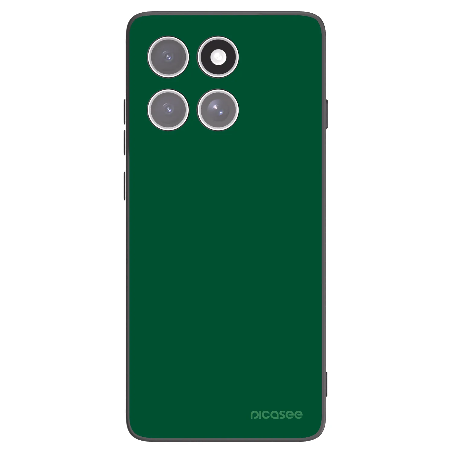 Picasee silikonowe czarne etui na Motorola Edge 60 Fusion - Green Gleam