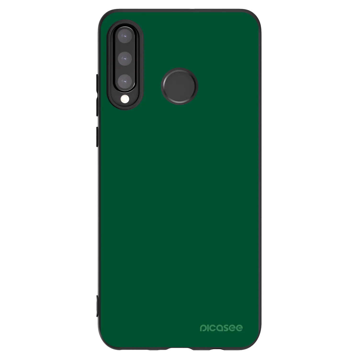 Picasee silikonowe czarne etui na Huawei P30 Lite - Green Gleam