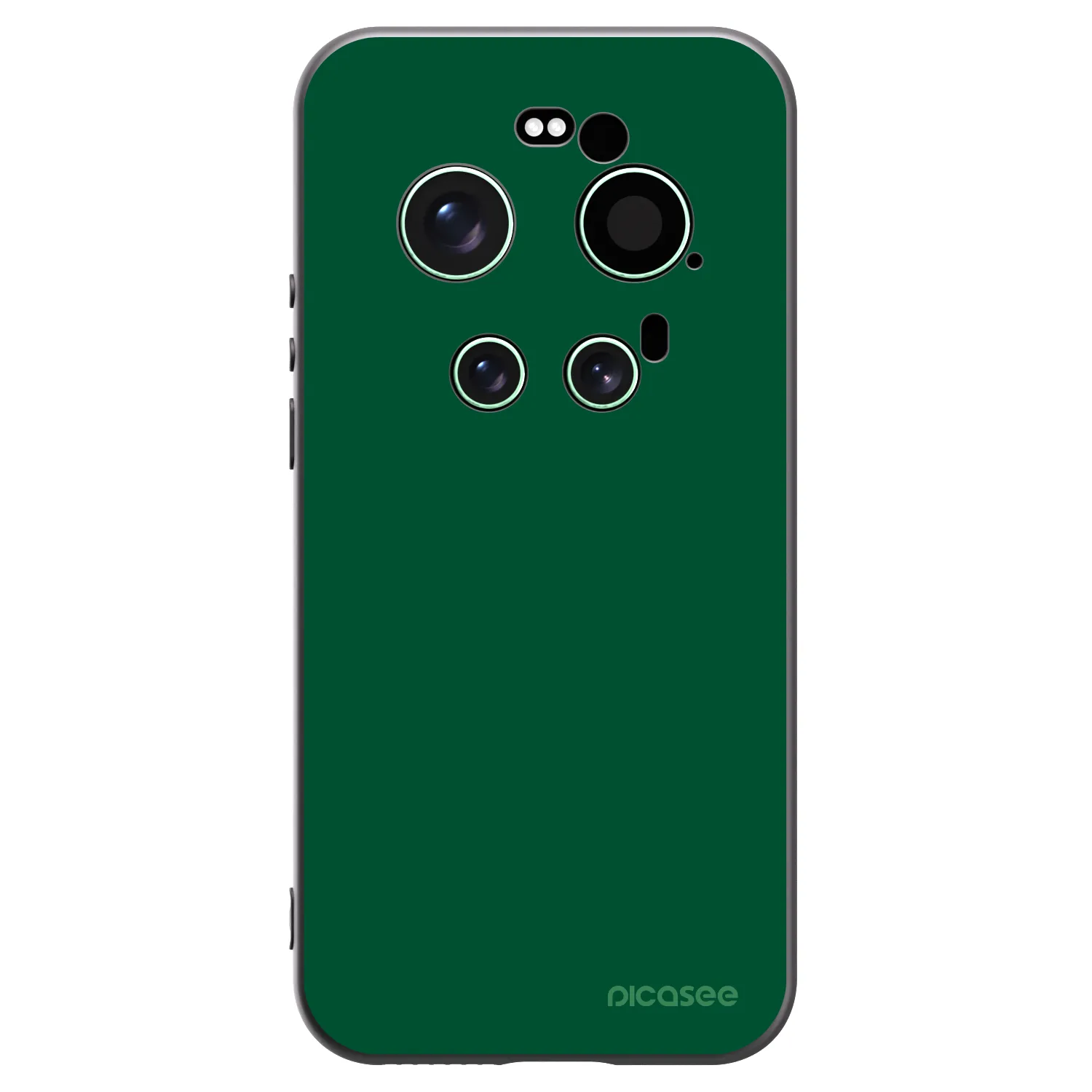 Picasee silikonowe czarne etui na Xiaomi 17 Ultra - Green Gleam