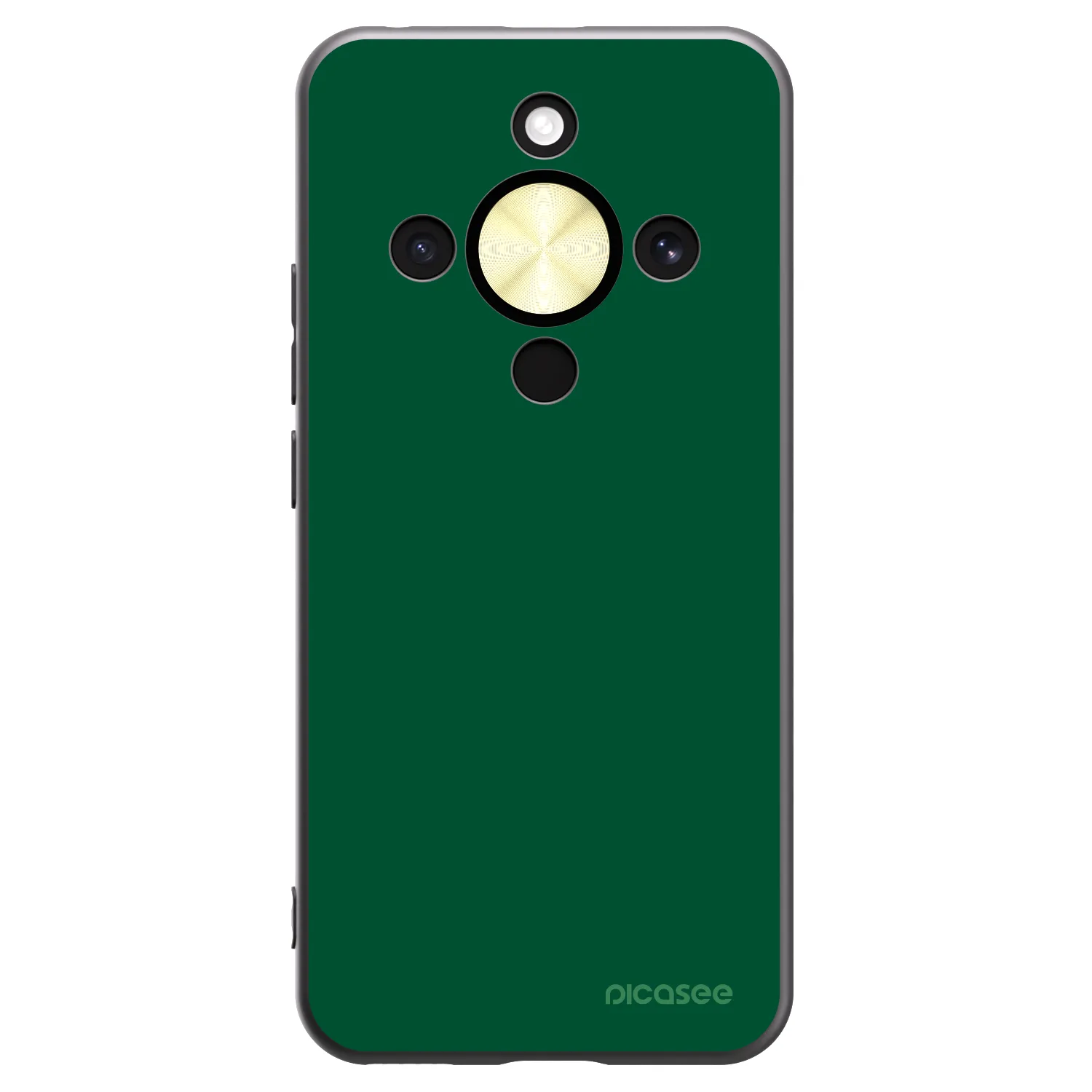 Picasee silikonowe czarne etui na Honor Magic8 Lite 5G - Green Gleam