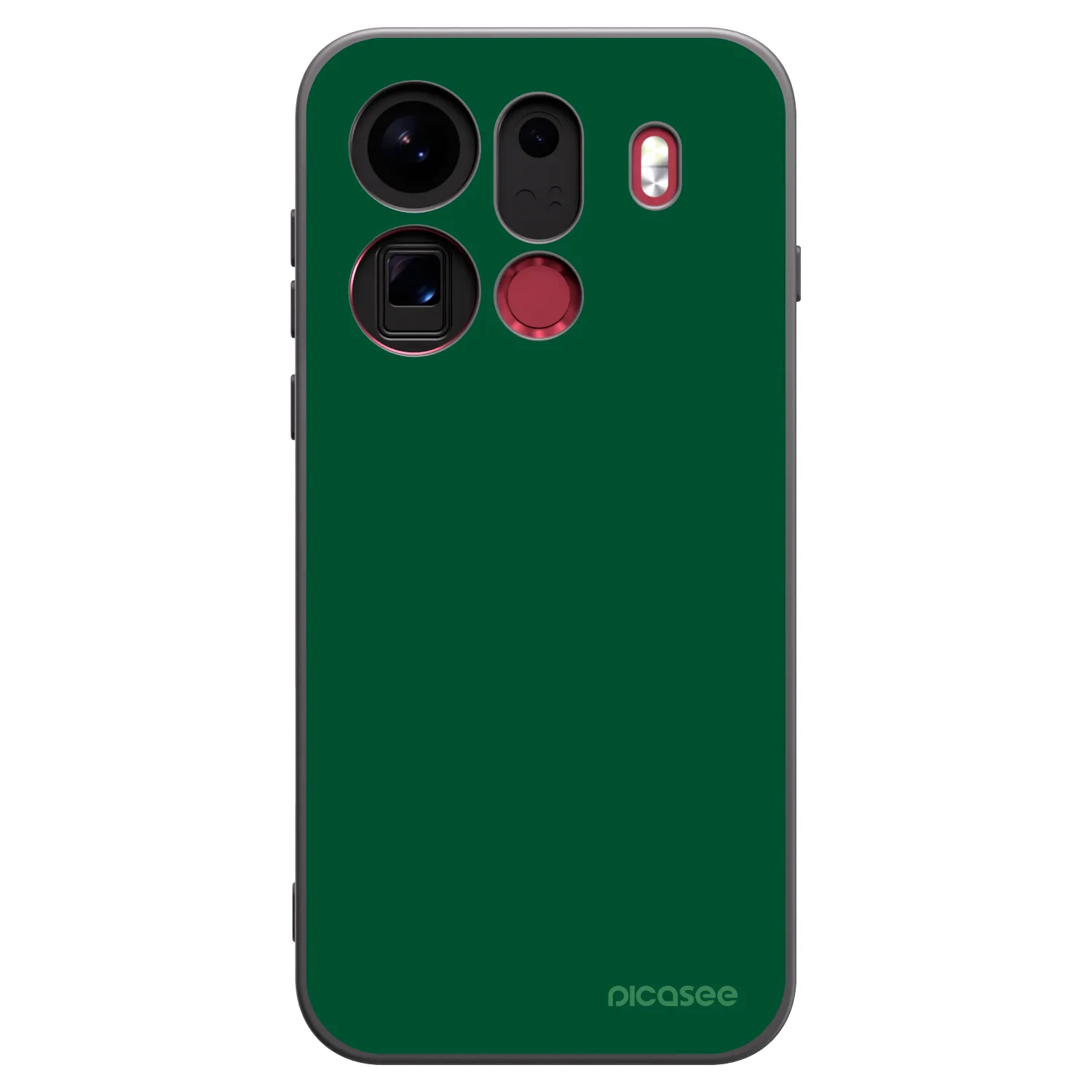 Picasee silikonowe czarne etui na OPPO Find X9 Pro - Green Gleam