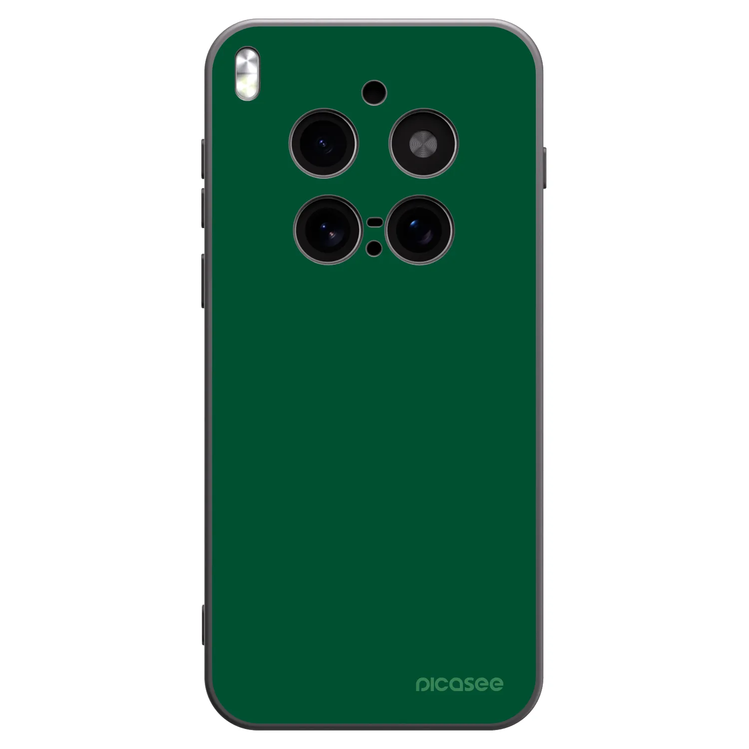 Picasee silikonowe czarne etui na Vivo X300 Pro - Green Gleam