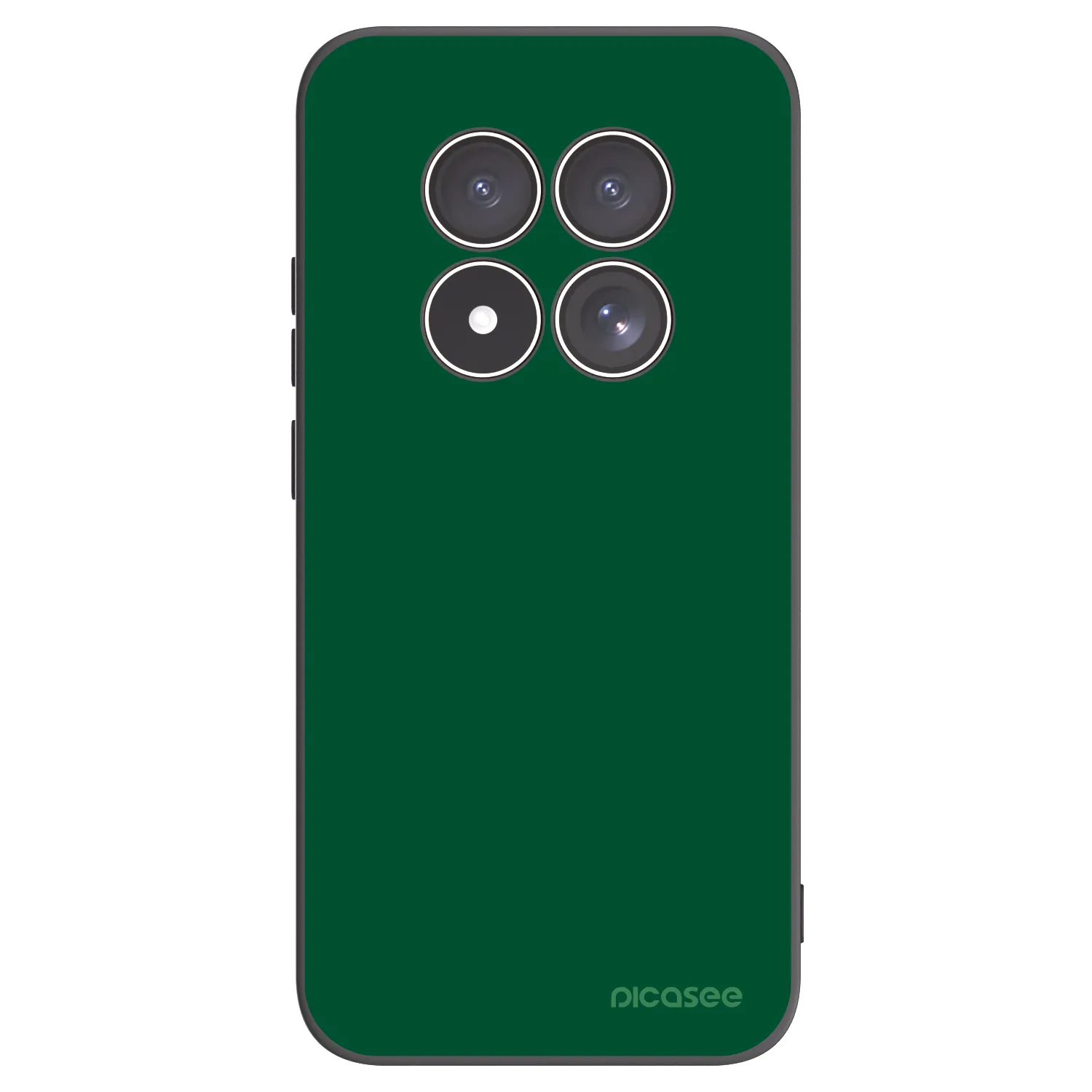 Picasee silikonowe czarne etui na Xiaomi Redmi Note 15 Pro 5G - Green Gleam