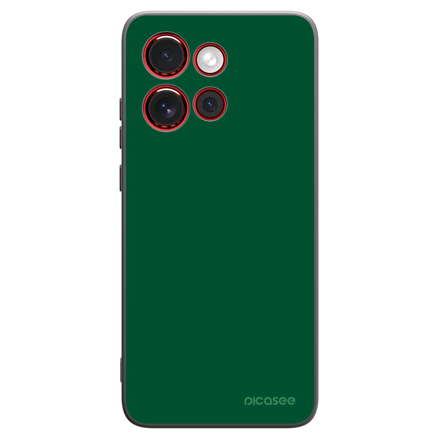 Picasee silikonowe czarne etui na Motorola Edge 60 Neo 5G - Green Gleam