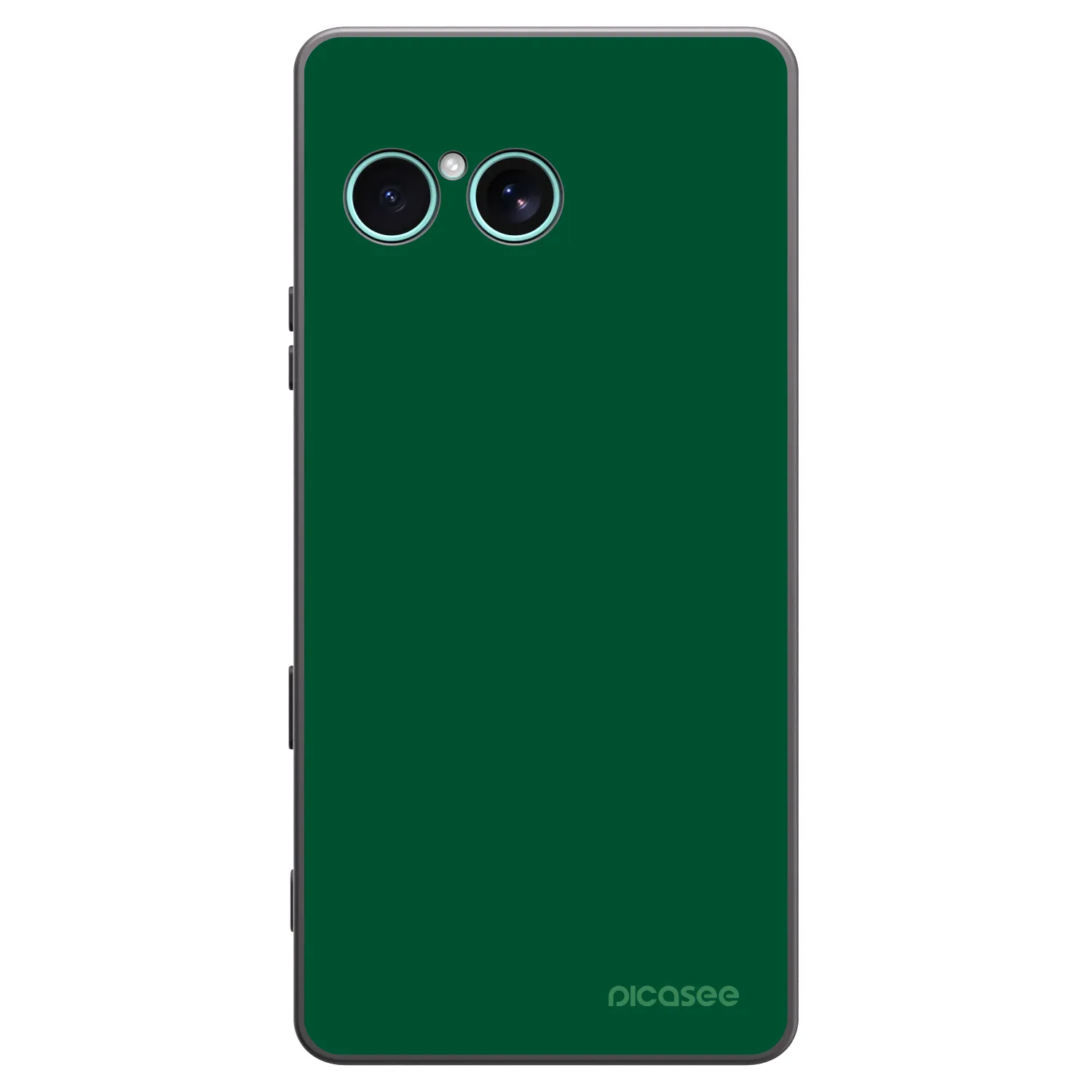 Picasee silikonowe czarne etui na Sony Xperia 10 VII - Green Gleam