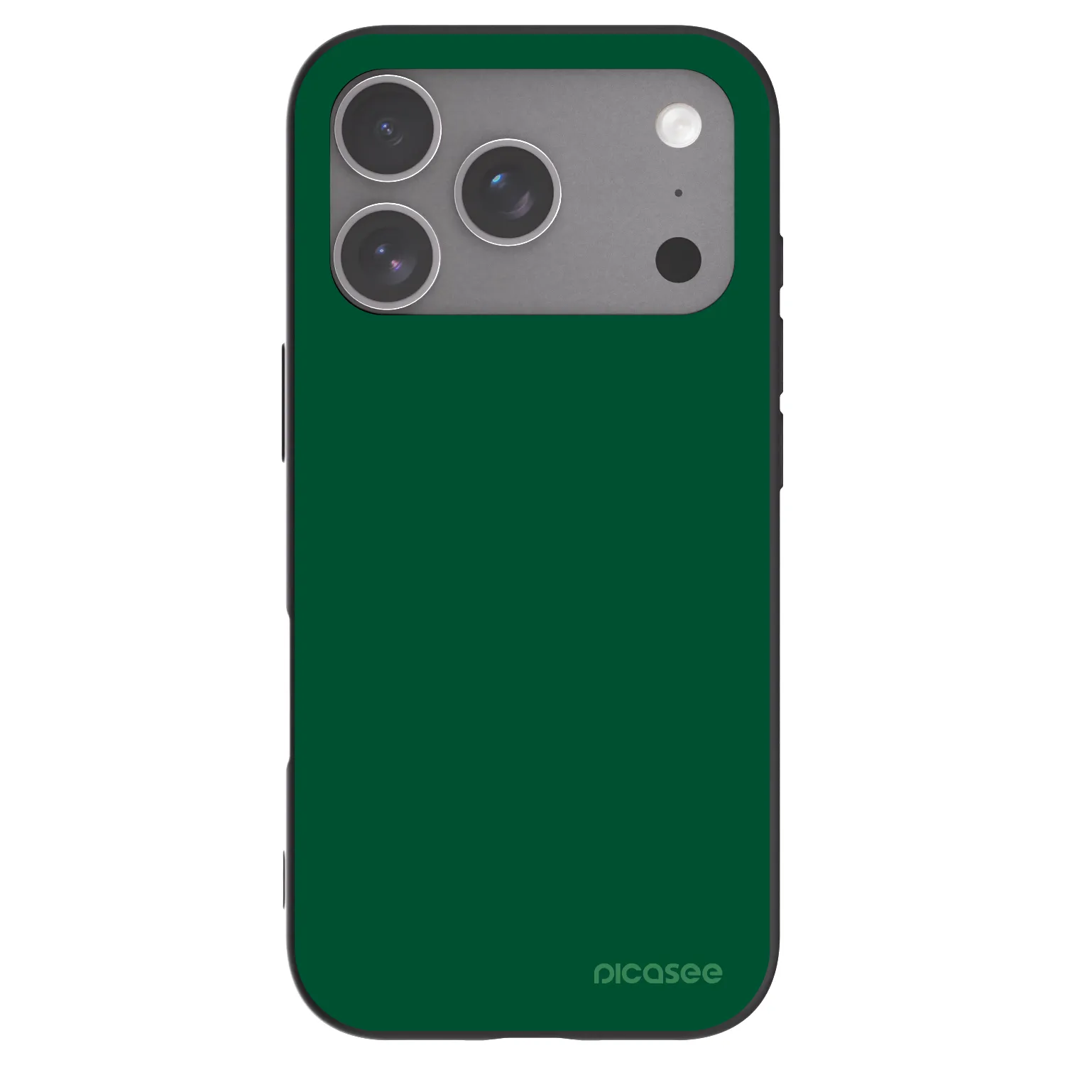 Picasee silikonowe czarne etui na Apple iPhone 18 Pro - Green Gleam