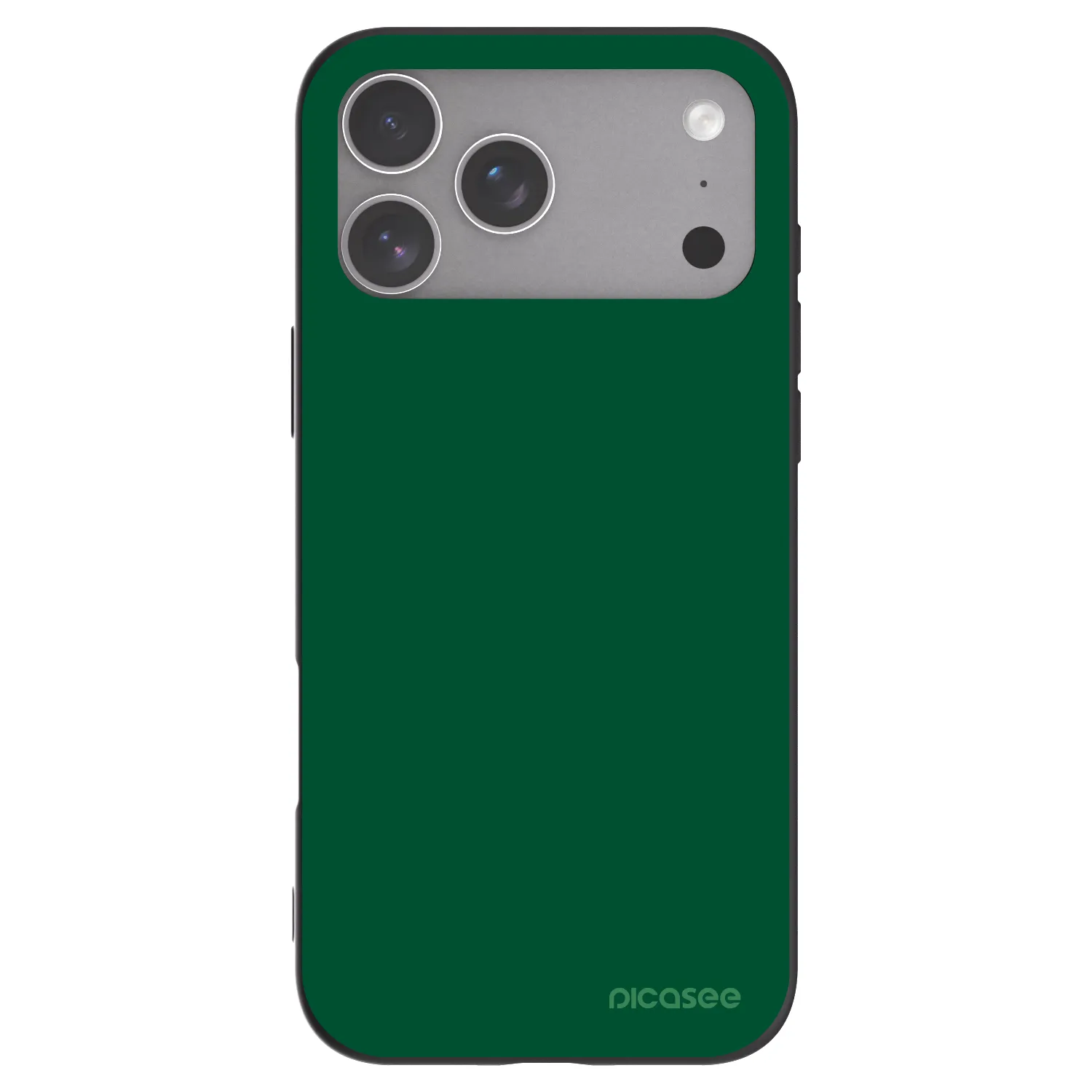 Picasee silikonowe czarne etui na Apple iPhone 18 Pro Max - Green Gleam