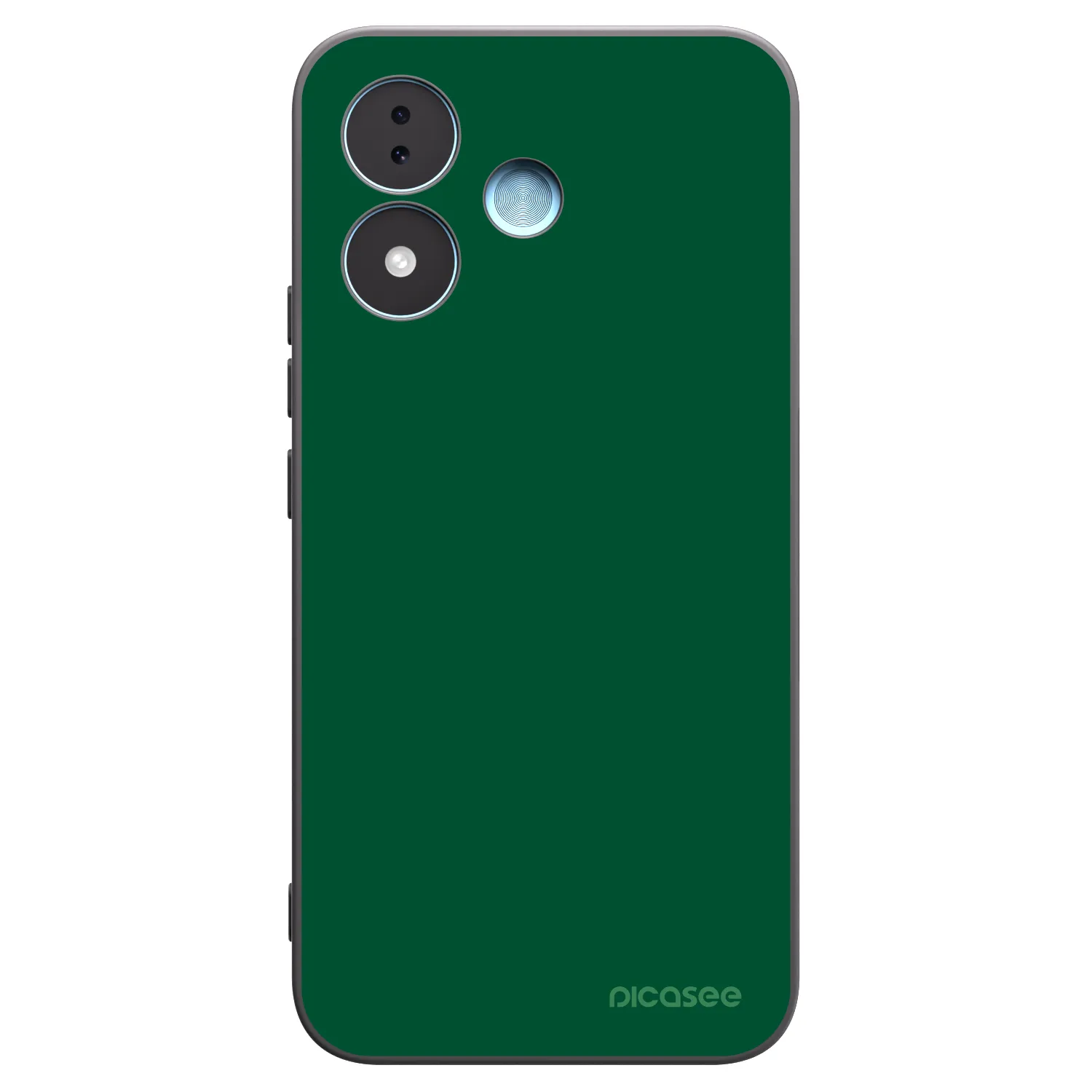 Picasee silikonowe czarne etui na Xiaomi Redmi Note 17 5G - Green Gleam