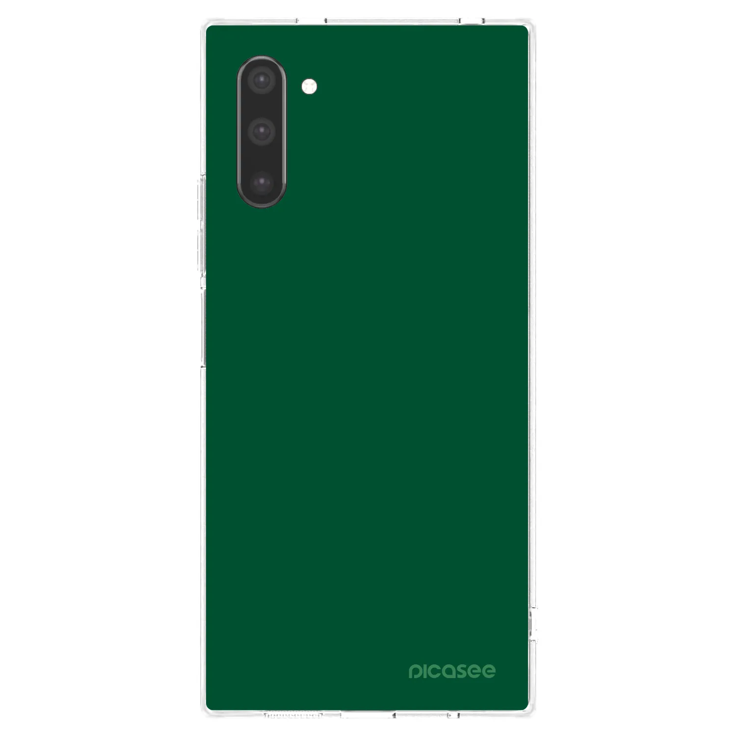 Picasee silikonowe przeźroczyste etui na Samsung Galaxy Note 10 N970F - Green Gleam