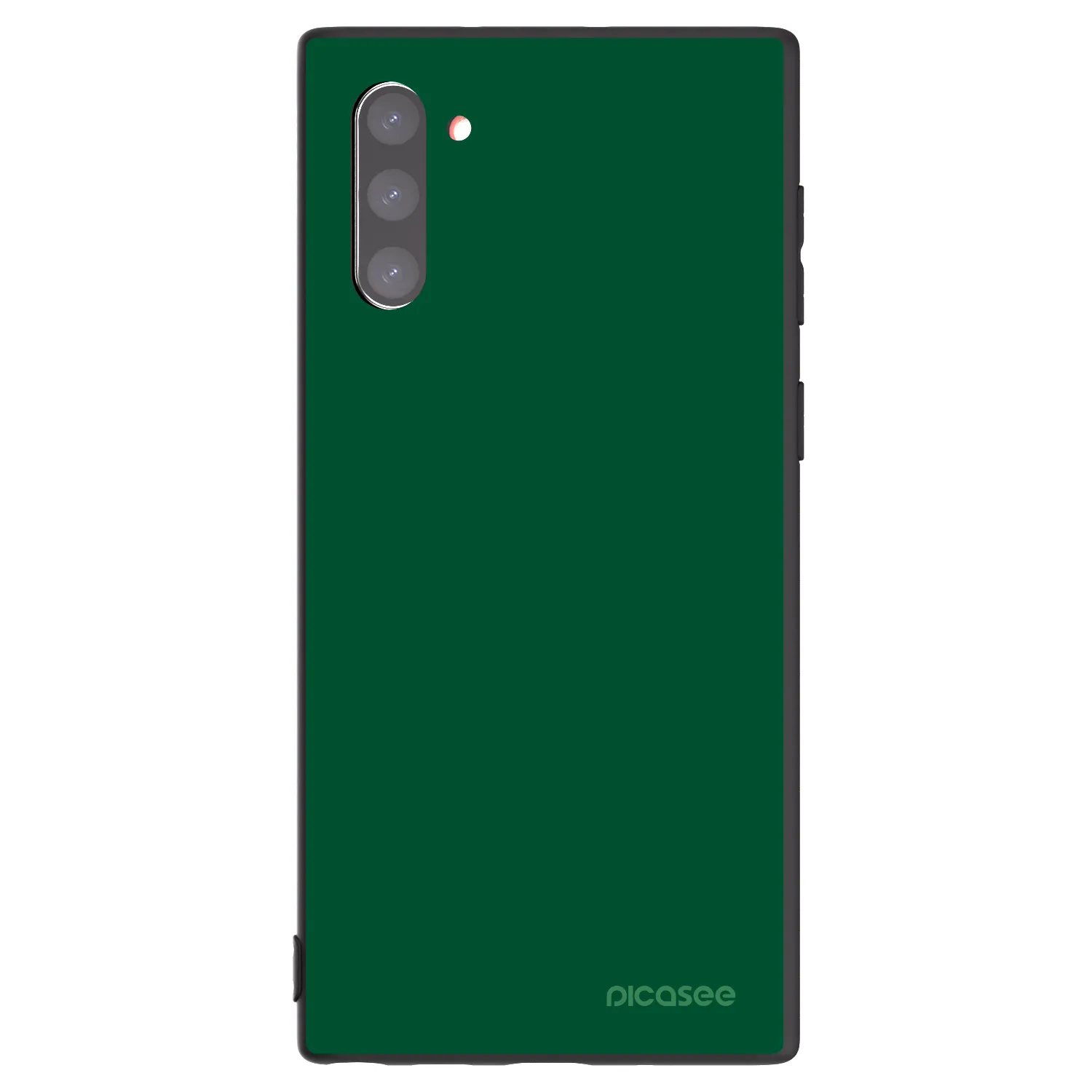 Picasee silikonowe czarne etui na Samsung Galaxy Note 10 N970F - Green Gleam