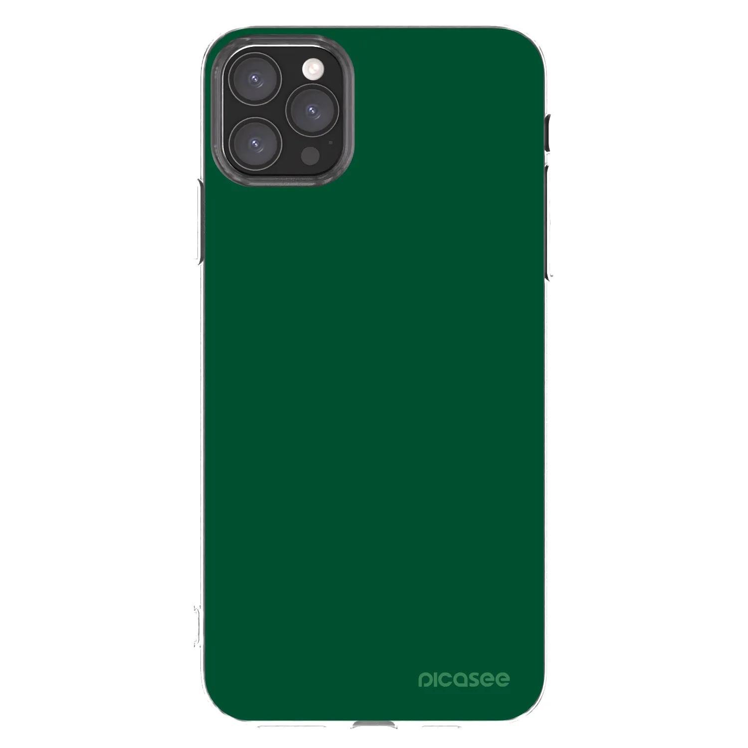 Picasee silikonowe przeźroczyste etui na Apple iPhone 11 Pro Max - Green Gleam