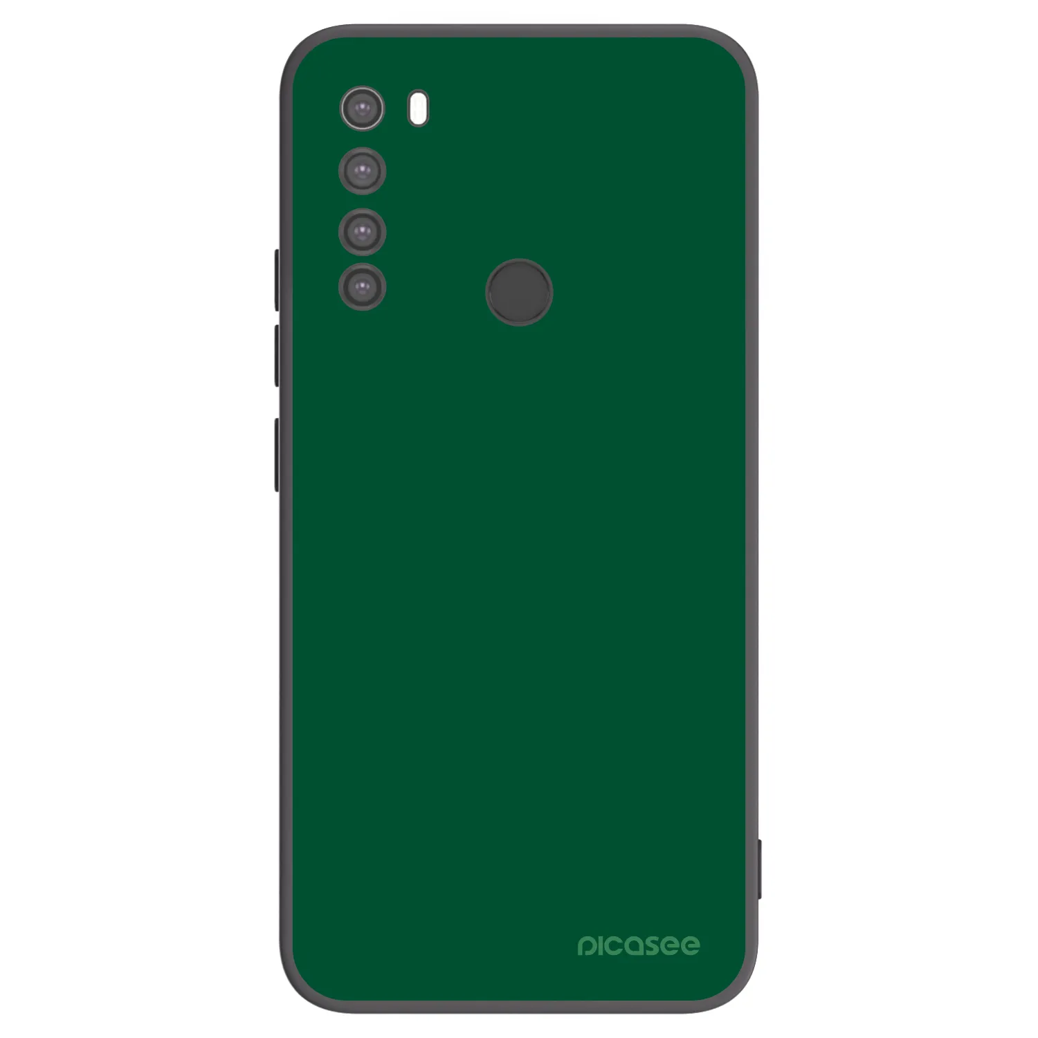 Picasee silikonowe czarne etui na Xiaomi Redmi Note 8 - Green Gleam