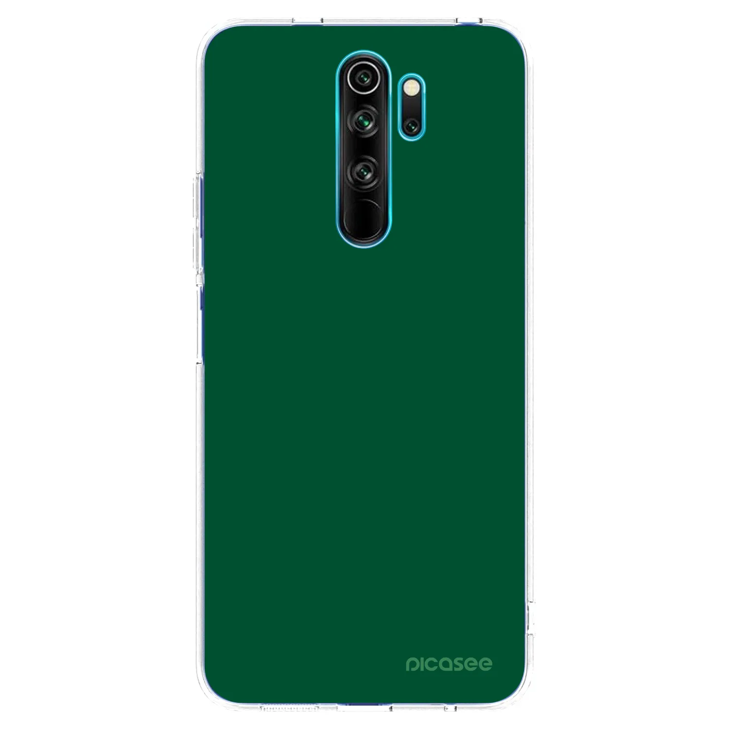 Picasee silikonowe przeźroczyste etui na Xiaomi Redmi Note 8 Pro - Green Gleam