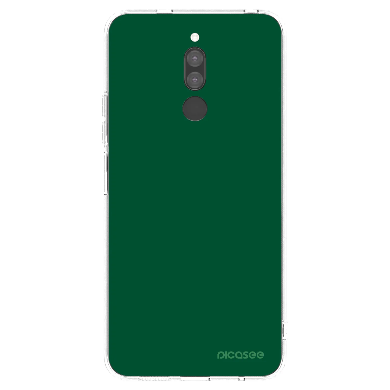Picasee silikonowe przeźroczyste etui na Xiaomi Redmi 8 - Green Gleam