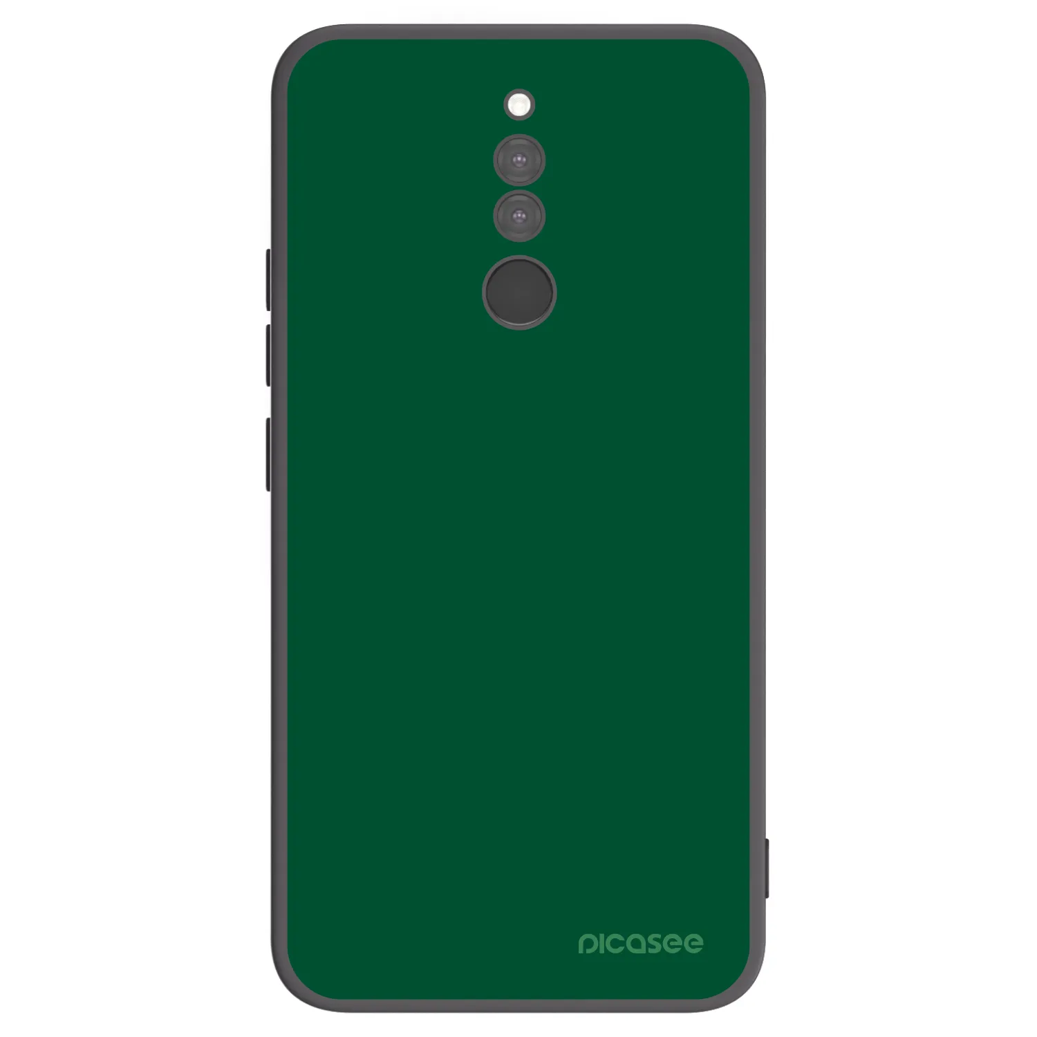 Picasee silikonowe czarne etui na Xiaomi Redmi 8 - Green Gleam