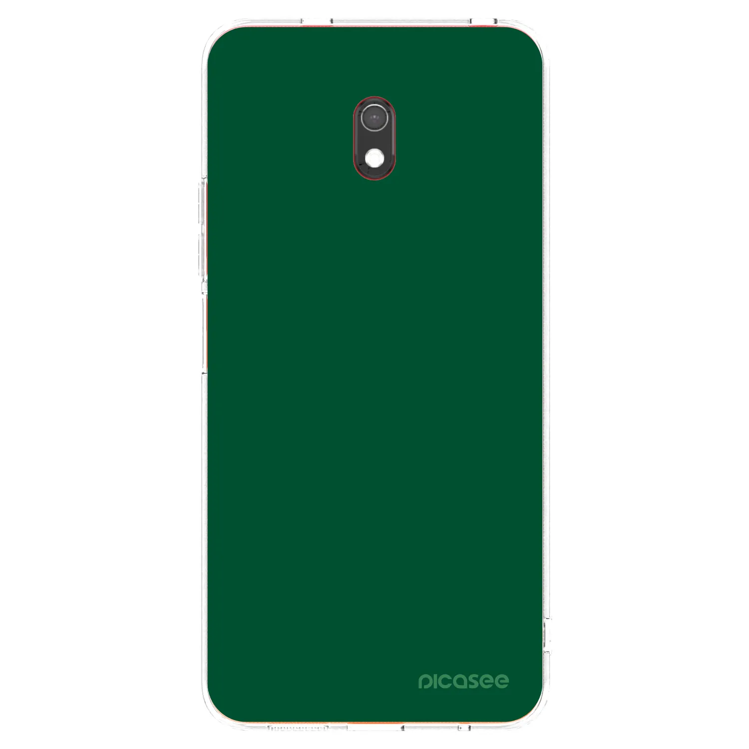 Picasee silikonowe przeźroczyste etui na Xiaomi Redmi 8A - Green Gleam