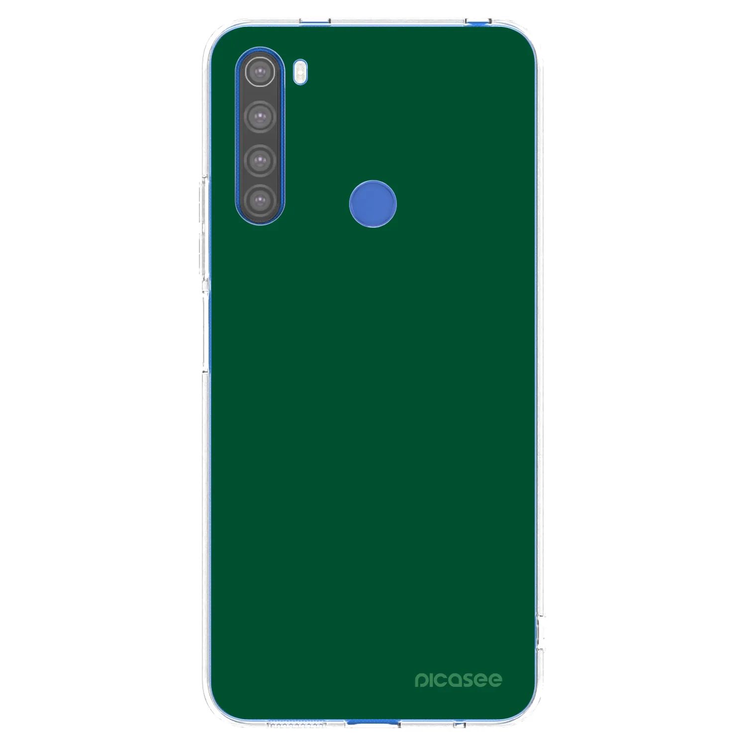 Picasee silikonowe przeźroczyste etui na Xiaomi Redmi Note 8T - Green Gleam
