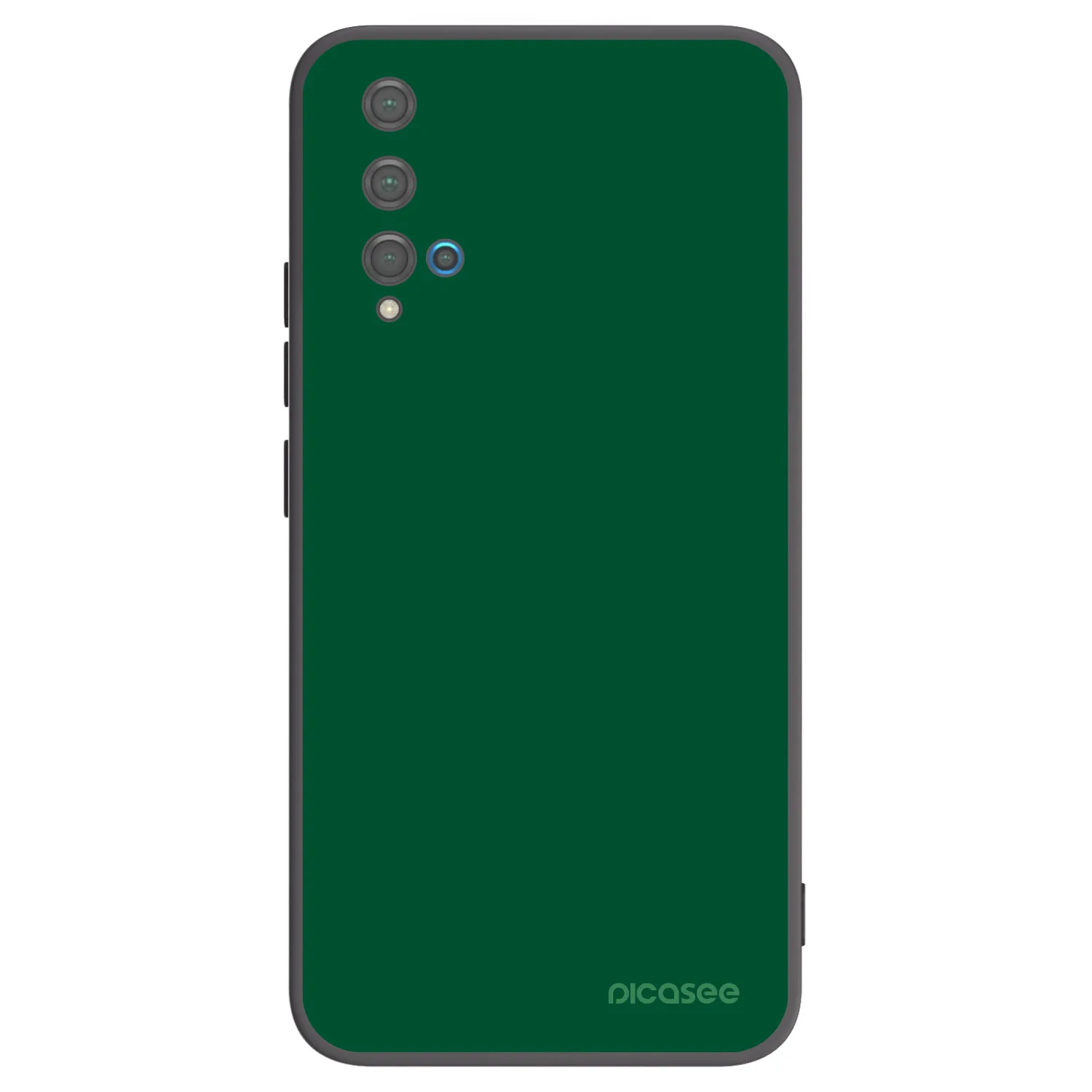 Picasee silikonowe czarne etui na Huawei Nova 5T - Green Gleam